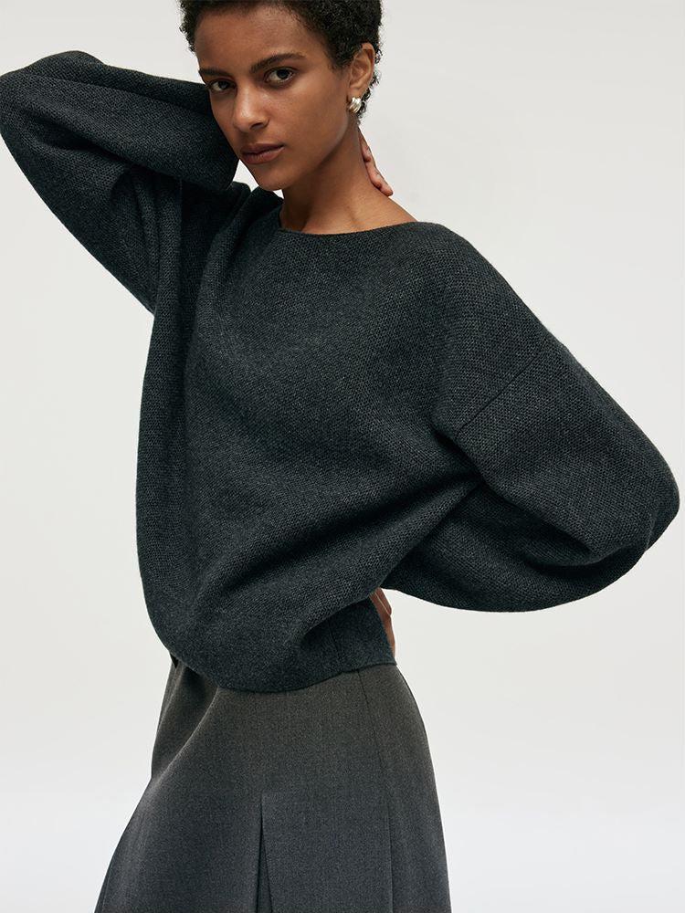 Cashmere Drop Shoulder Women Sweater Product Image