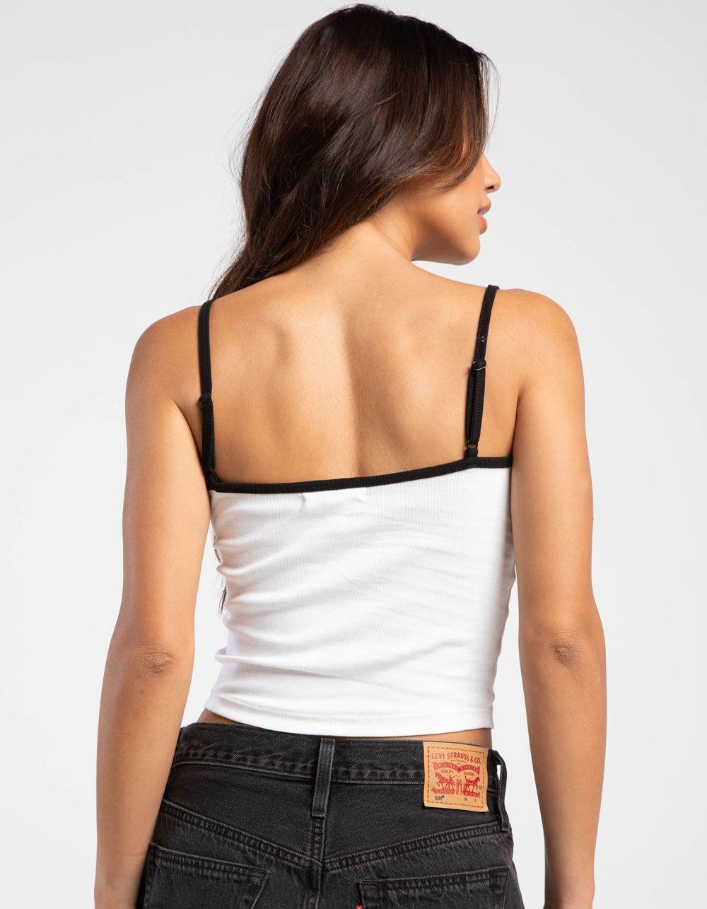 FULL TILT Cherry Womens Cami - WHITE Product Image