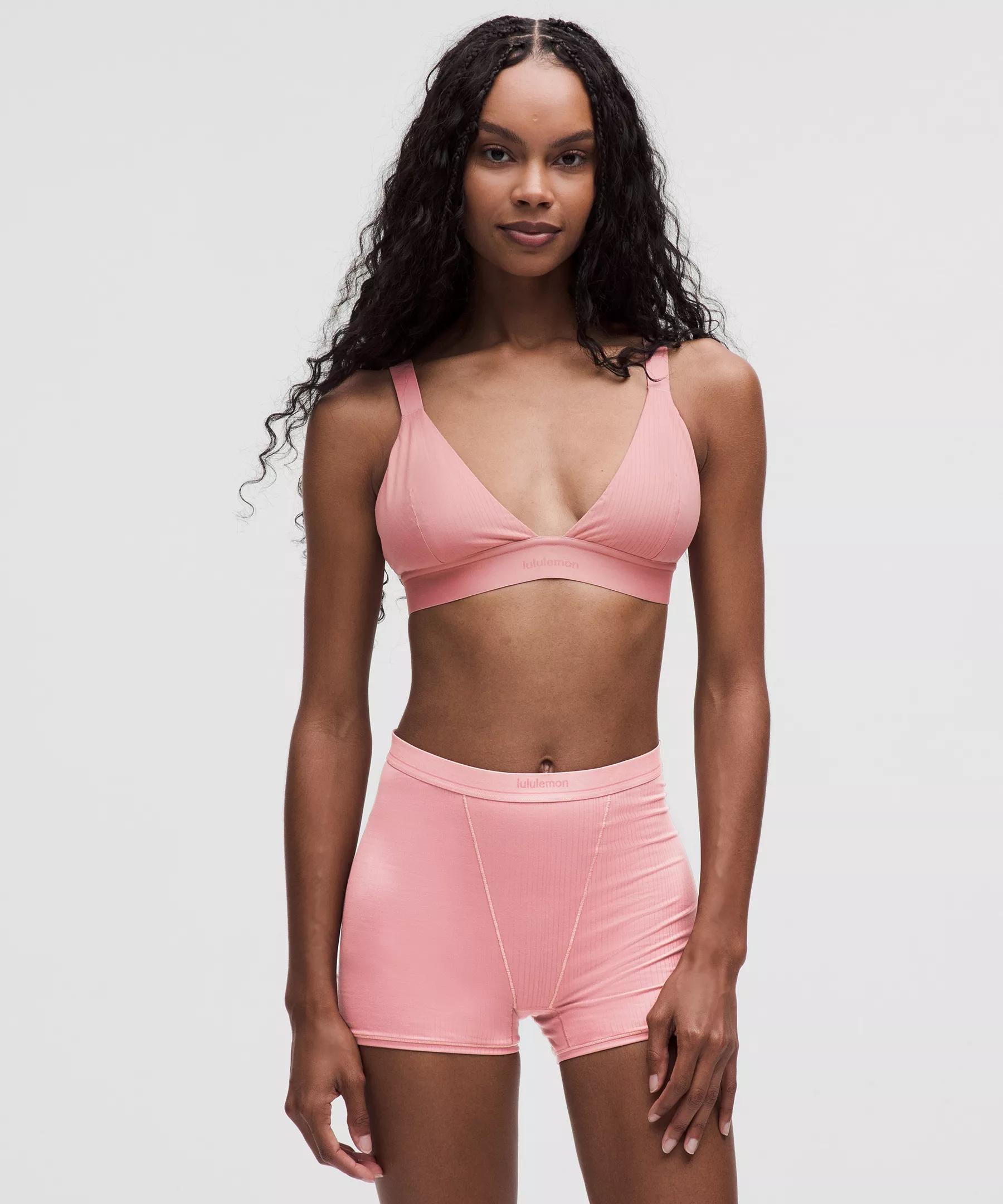 Stretch Cotton Ribbed Logo Bralette *B/C Cup Product Image