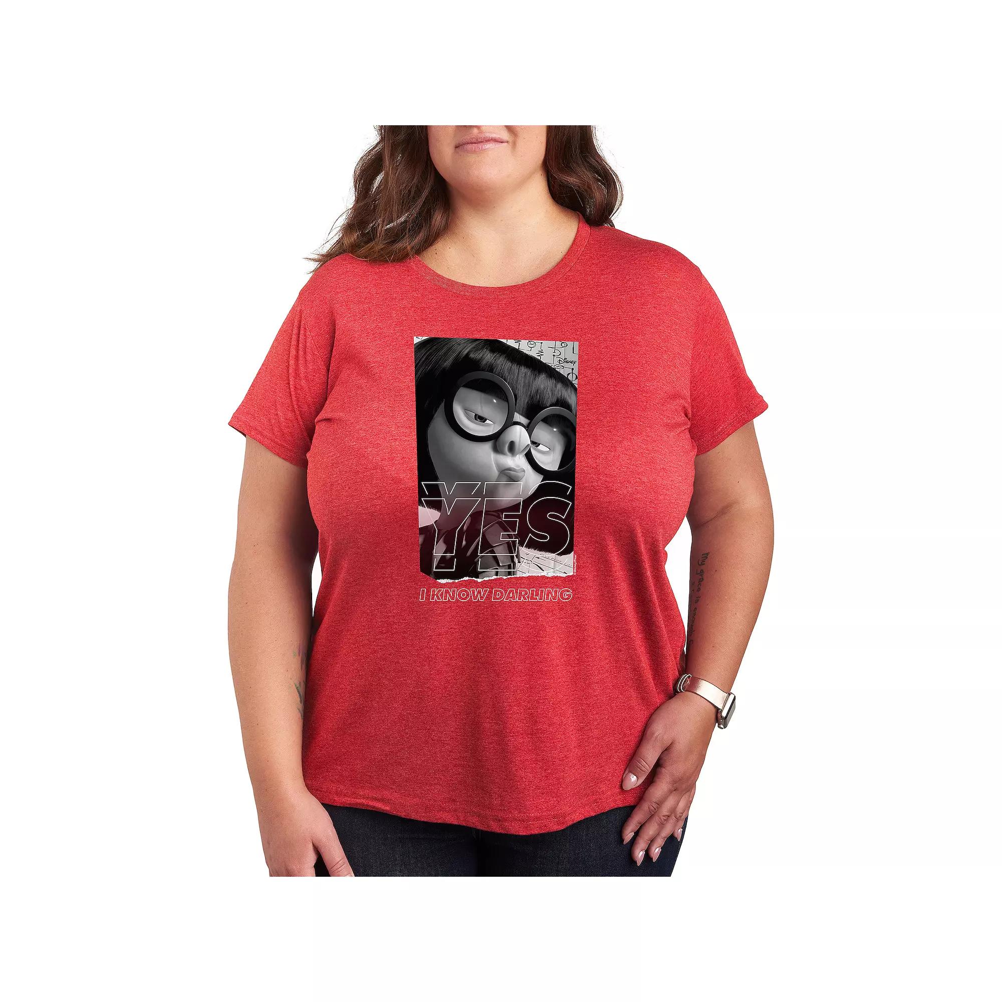 Disney / Pixar's The Incredibles Edna Plus Yes Darling Graphic Tee, Women's,  Product Image