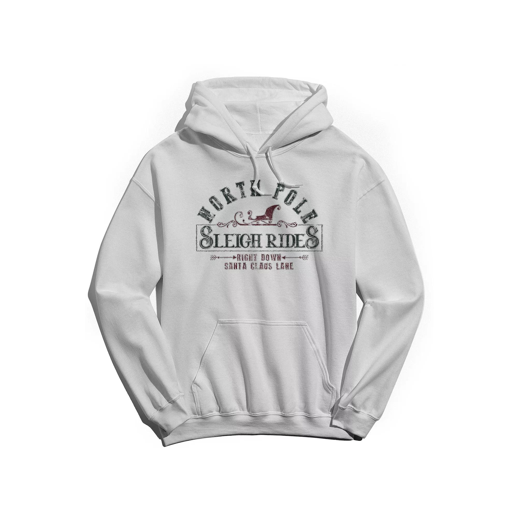 Men's North Pole Sleigh Hoodie, Adult Unisex,  Product Image