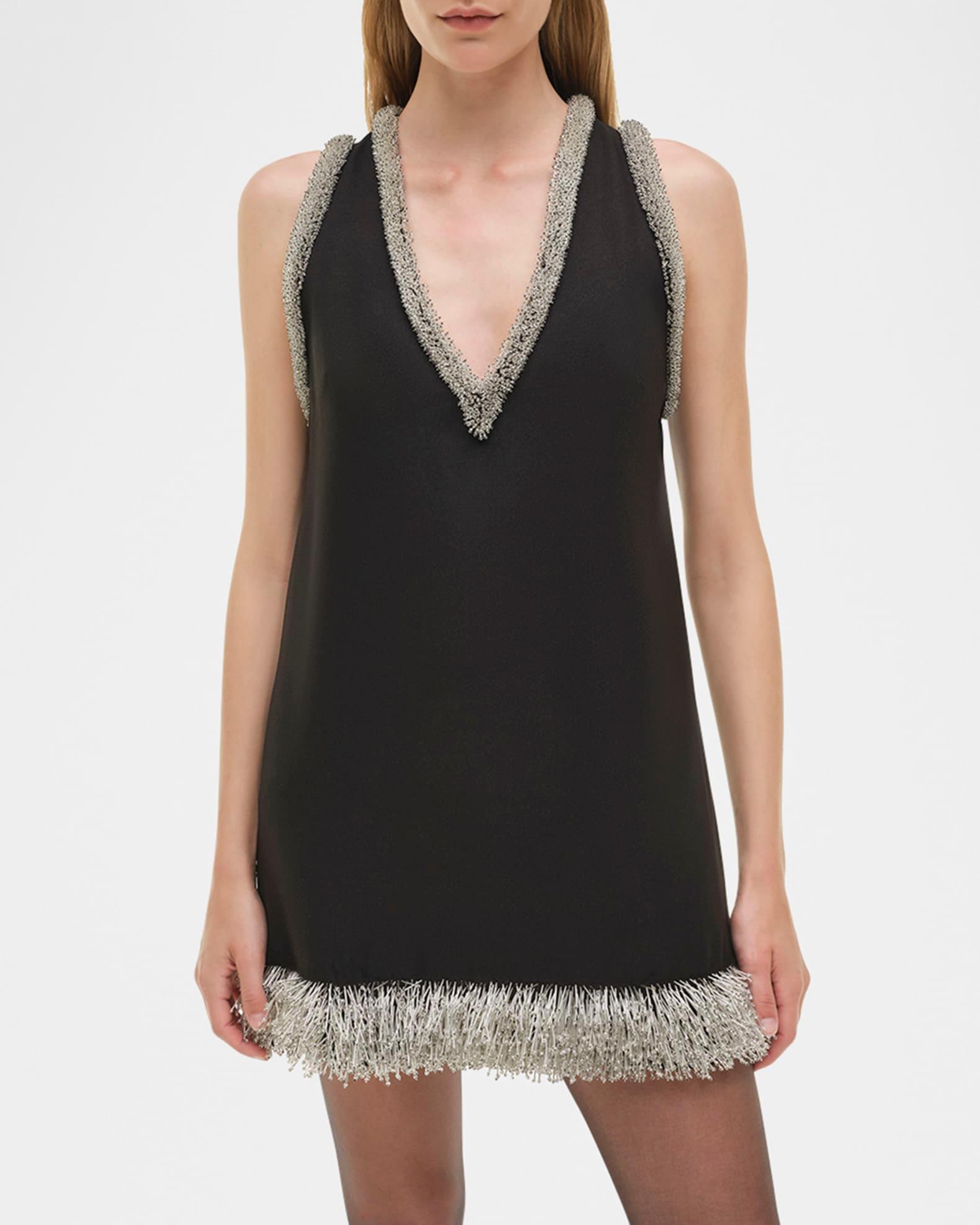 Darcy Sleeveless Bead-Trim Mini Dress Product Image