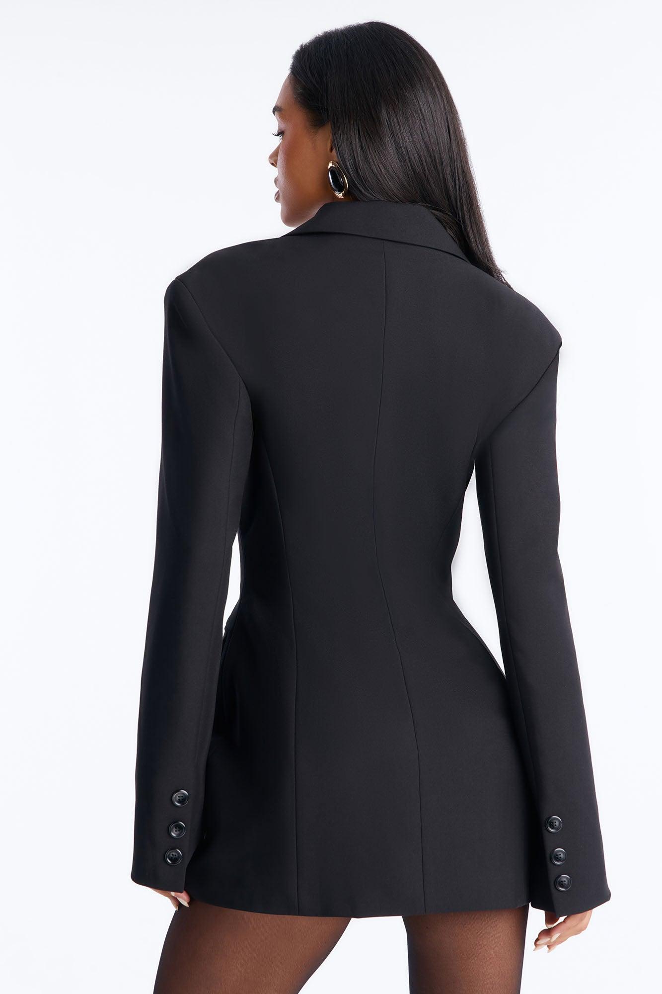 Love You Lots Blazer Mini Dress - Black Female Product Image