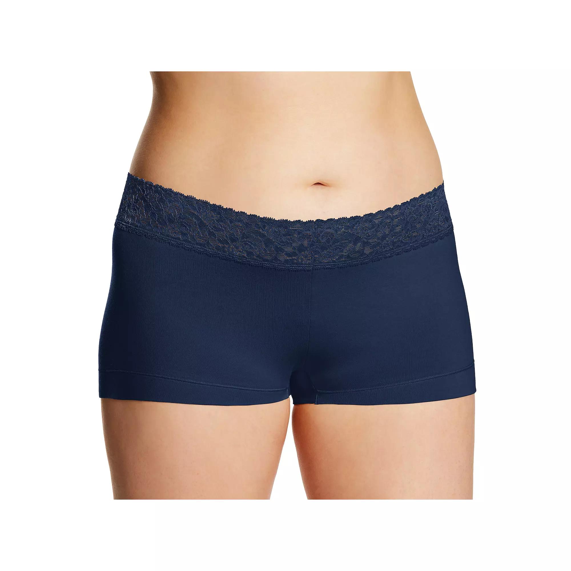 Maidenform® Dream® Cotton Lace-Trim Boyshort Underwear 40859, Women's,  Product Image