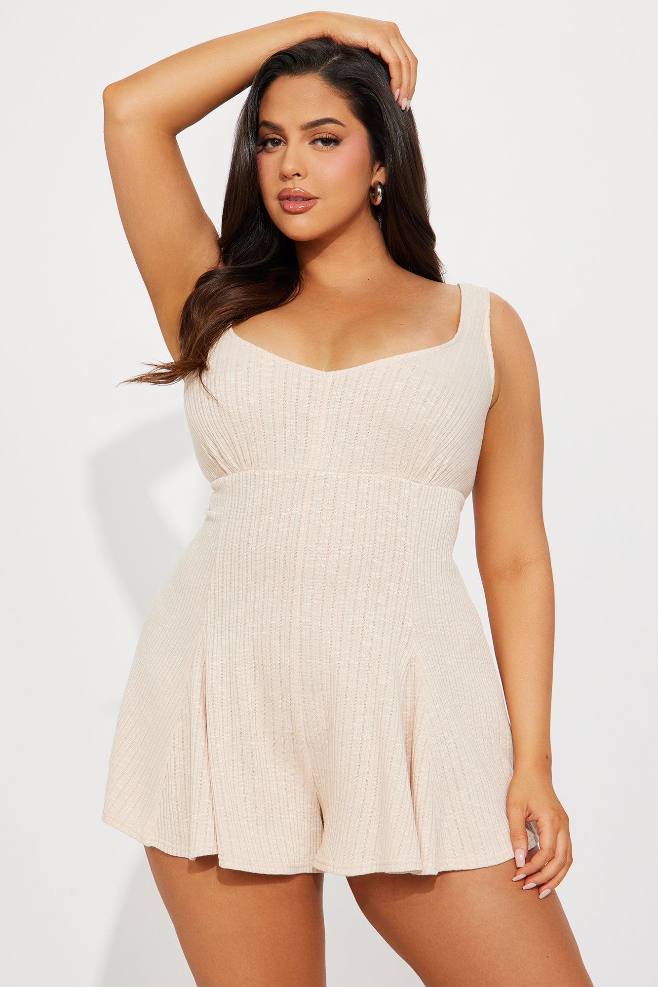 Stella Sweater Romper Set - Cream Product Image