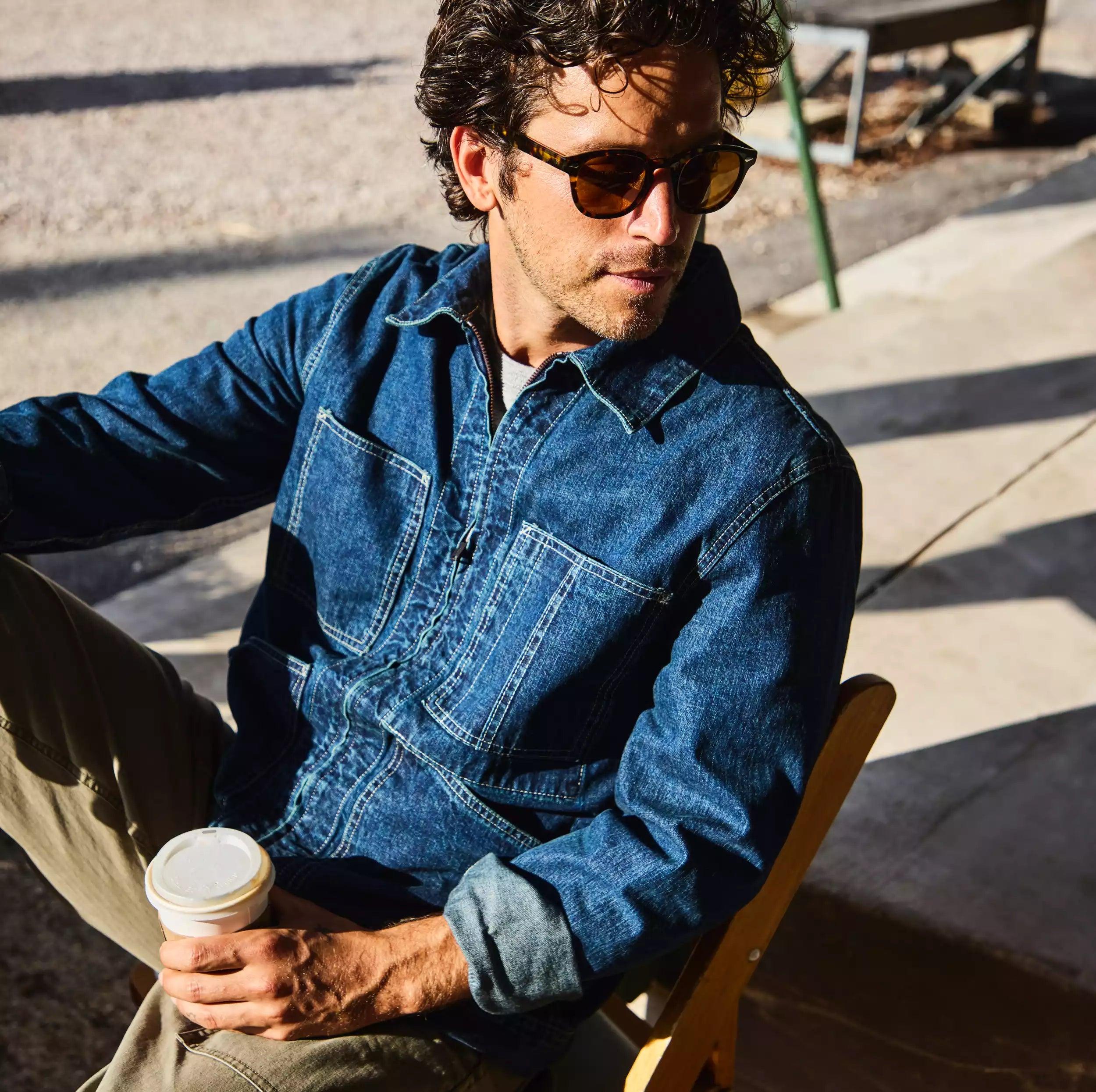 Denim Chore Jacket - Indigo Product Image