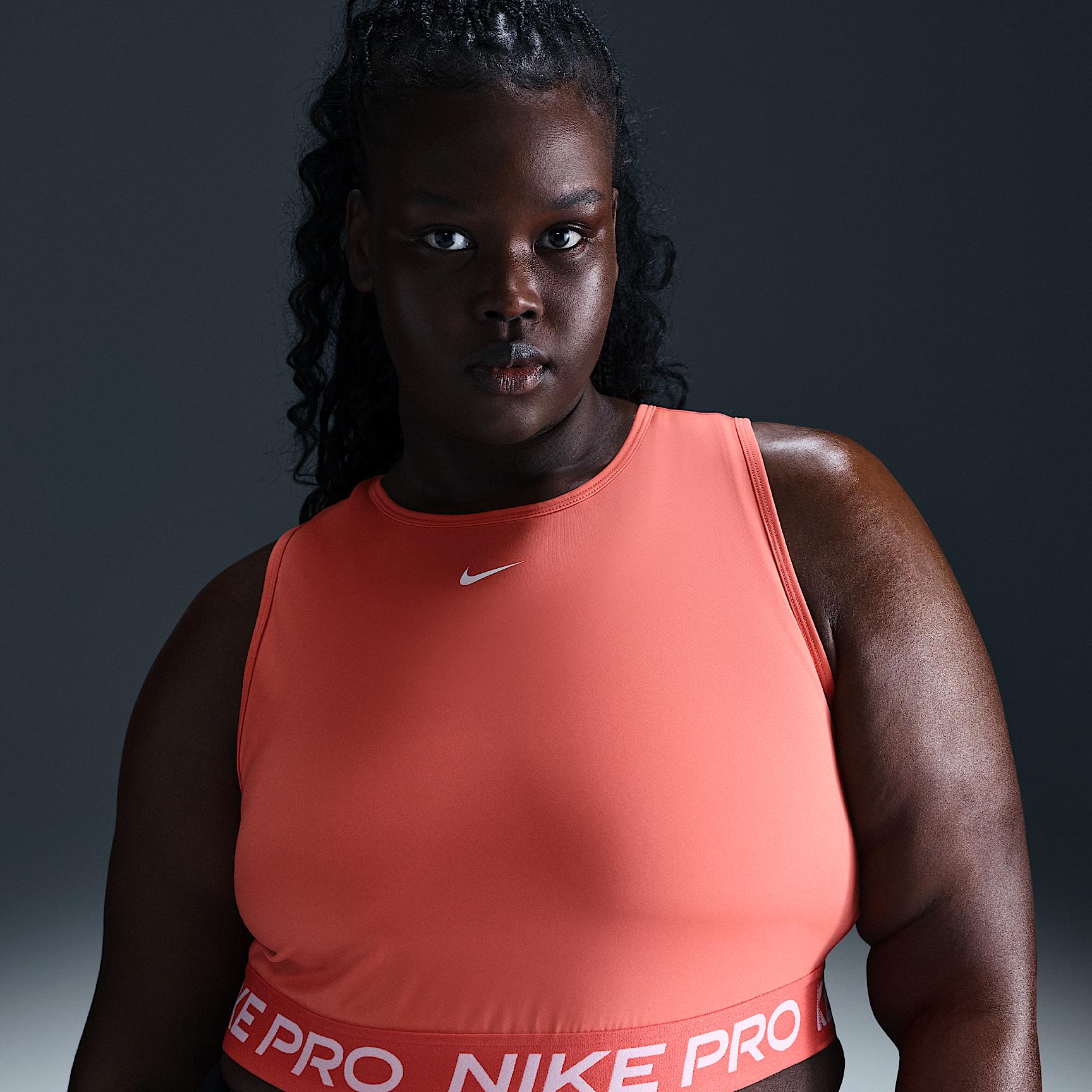 Nike Pro Women's Dri-FIT Cropped Tank Top (Plus Size) Product Image