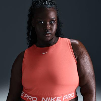 Nike Pro Women's Dri-FIT Cropped Tank Top (Plus Size) Product Image