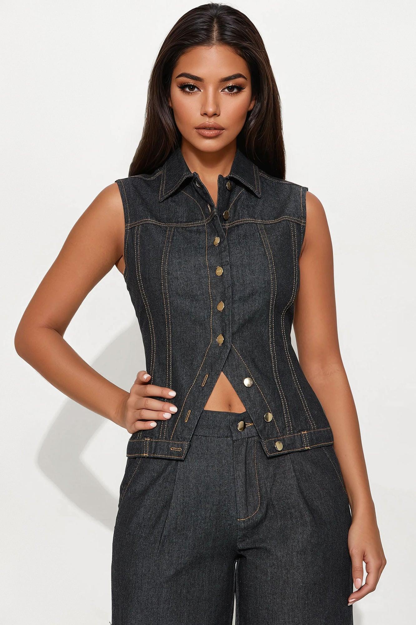 Ryan Denim Pant Set - Dark Wash Product Image