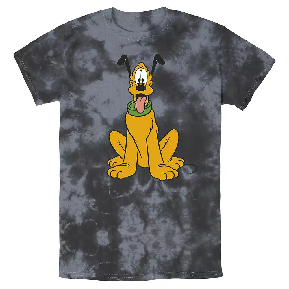 Men's Disney Mickey Mouse Pluto The Dog Portrait Wash Tee,  Product Image