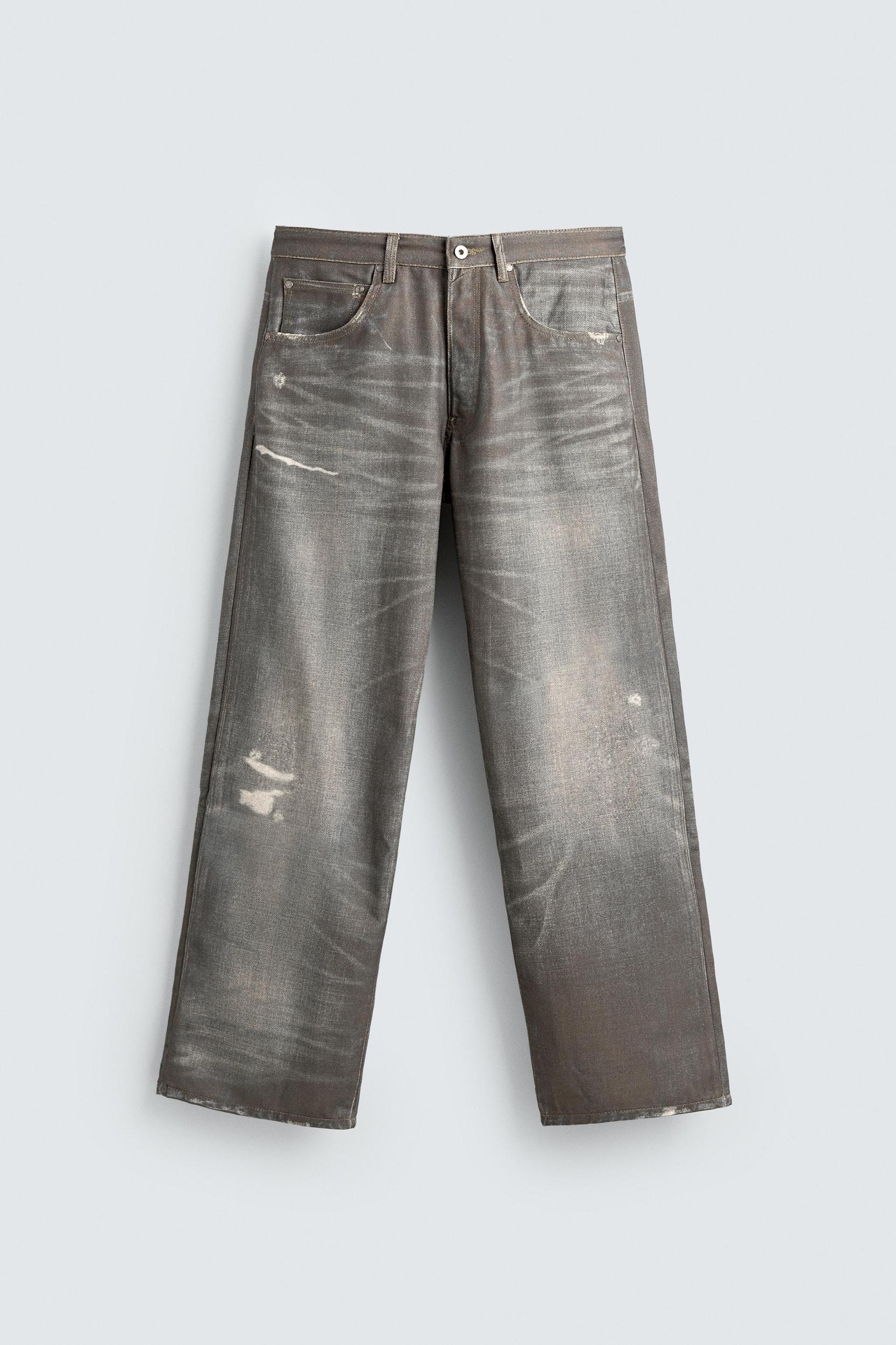 PRINTED BAGGY FIT JEANS Product Image