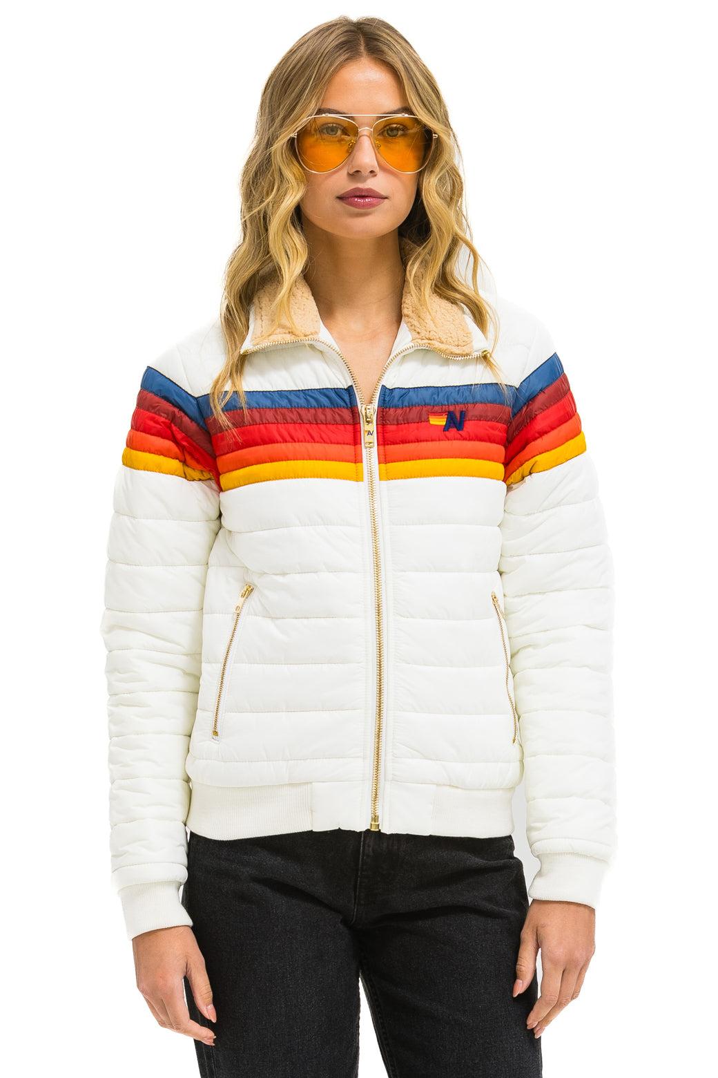 5 STRIPE JACKET - WHITE Female Product Image