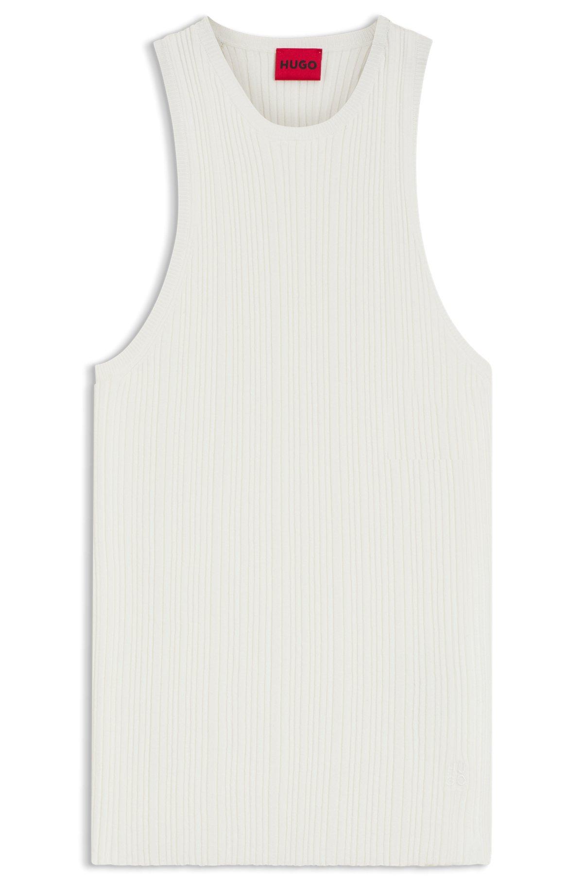 Sleeveless top with irregular rib Product Image