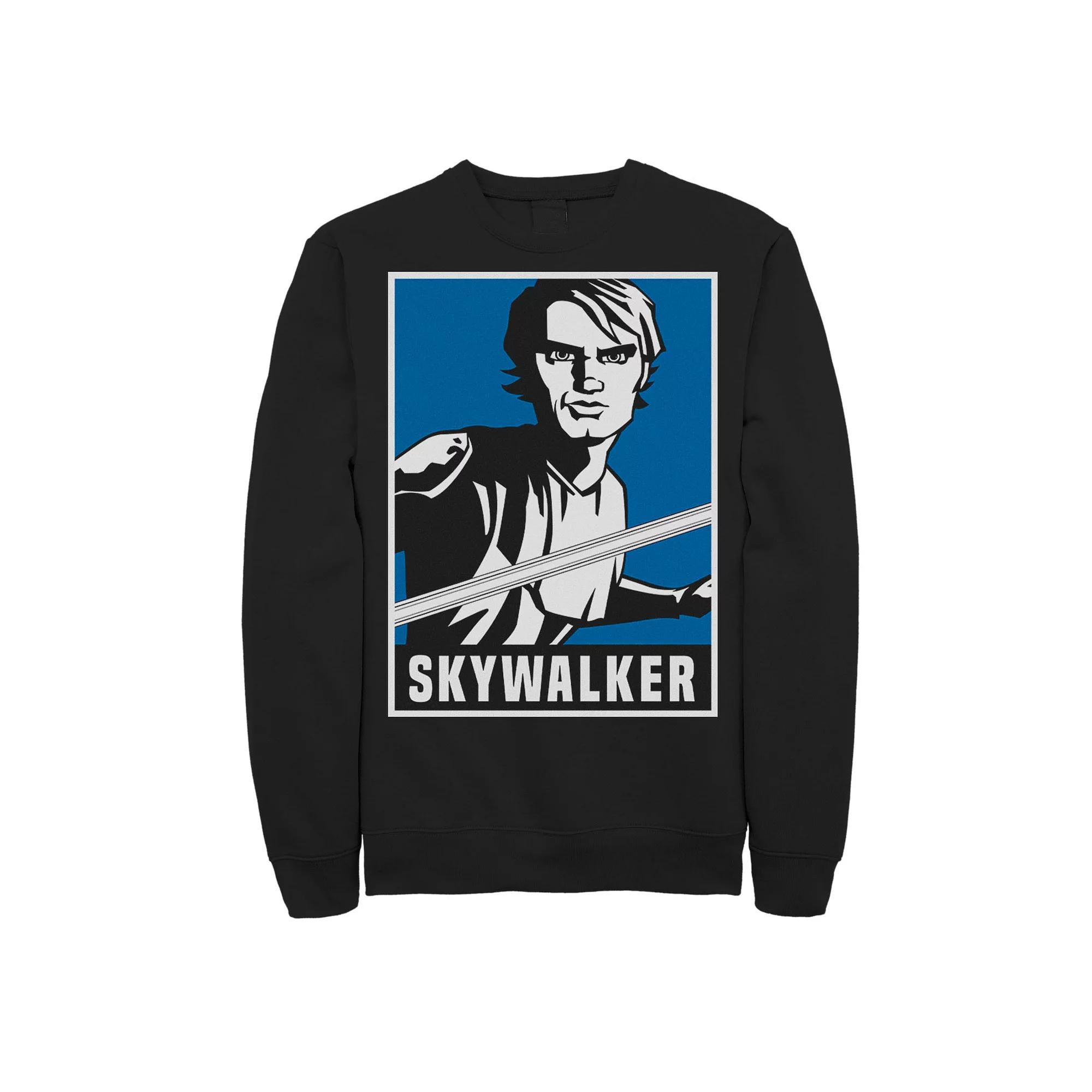 Men's Star Wars: Clone Wars Luke Skywalker Poster Sweatshirt,  Product Image