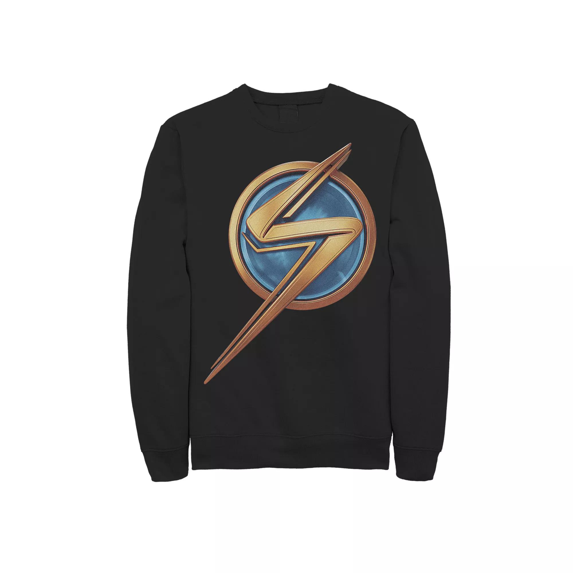 Men's Ms. Marvel Bronze And Blue Logo Icon Sweatshirt,  Product Image