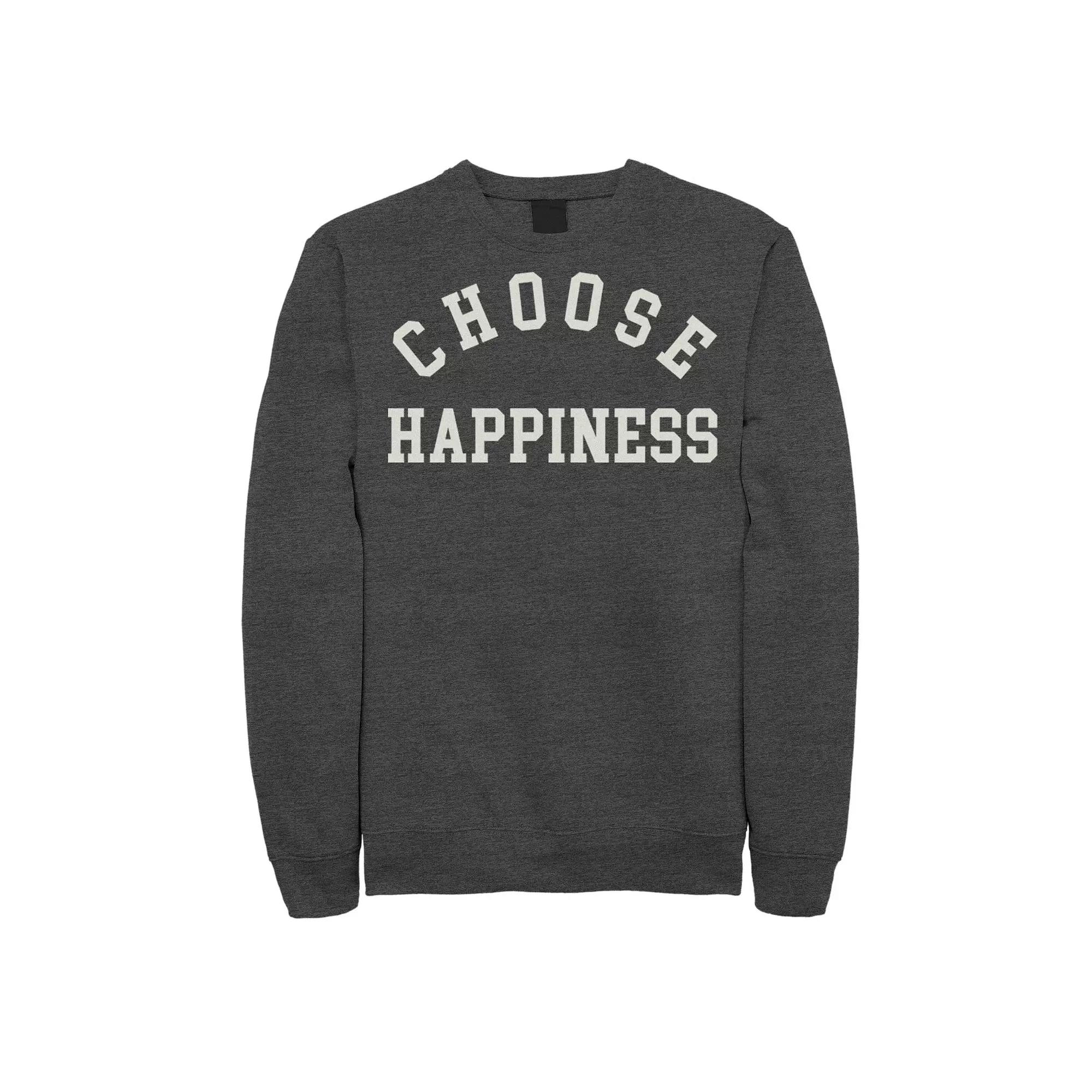 Men's Fifth Sun Choose Happiness Simple Sweatshirt,  Product Image