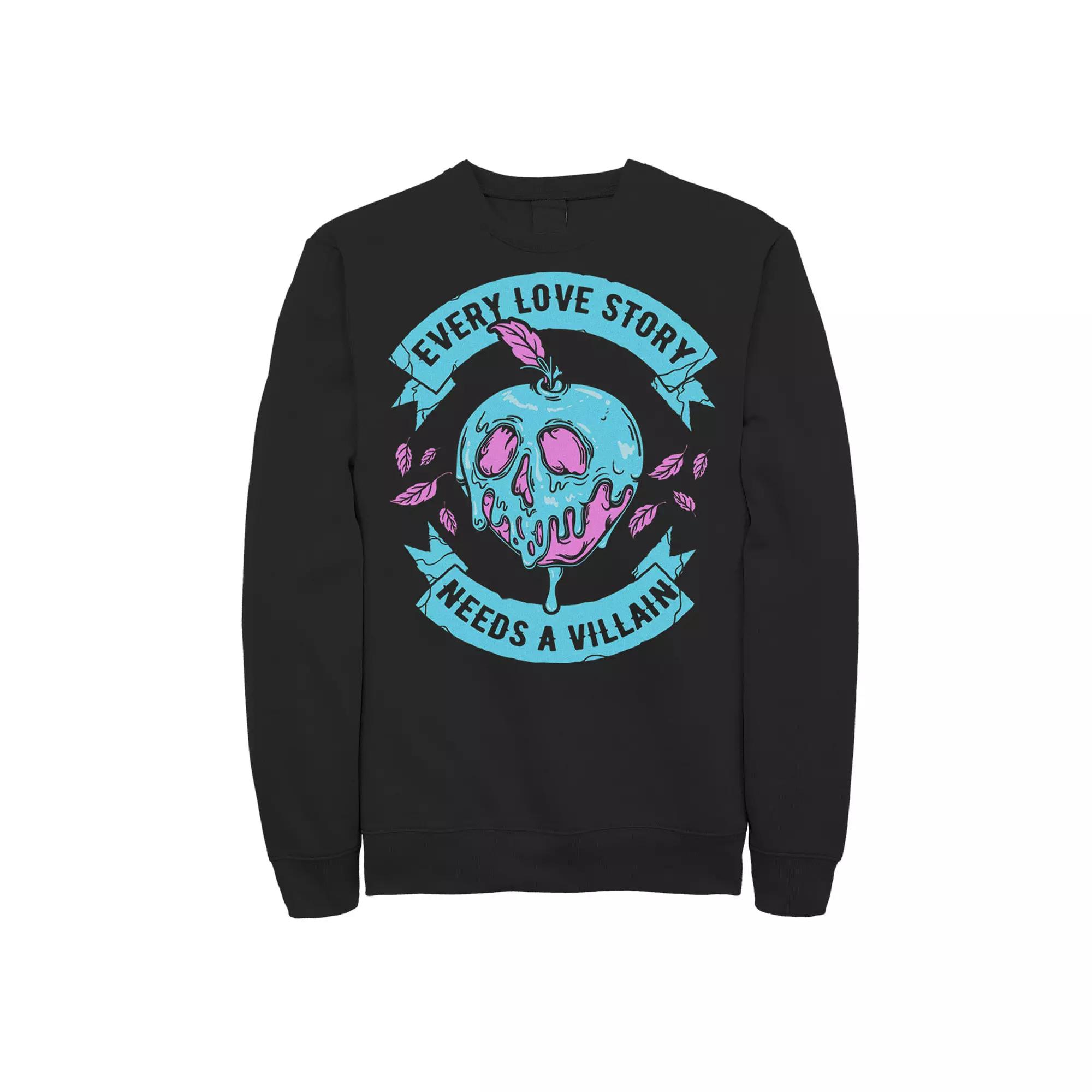 Disney's Villains Every Love Story Needs A Villain Valentine's Men's Sweatshirt,  Product Image