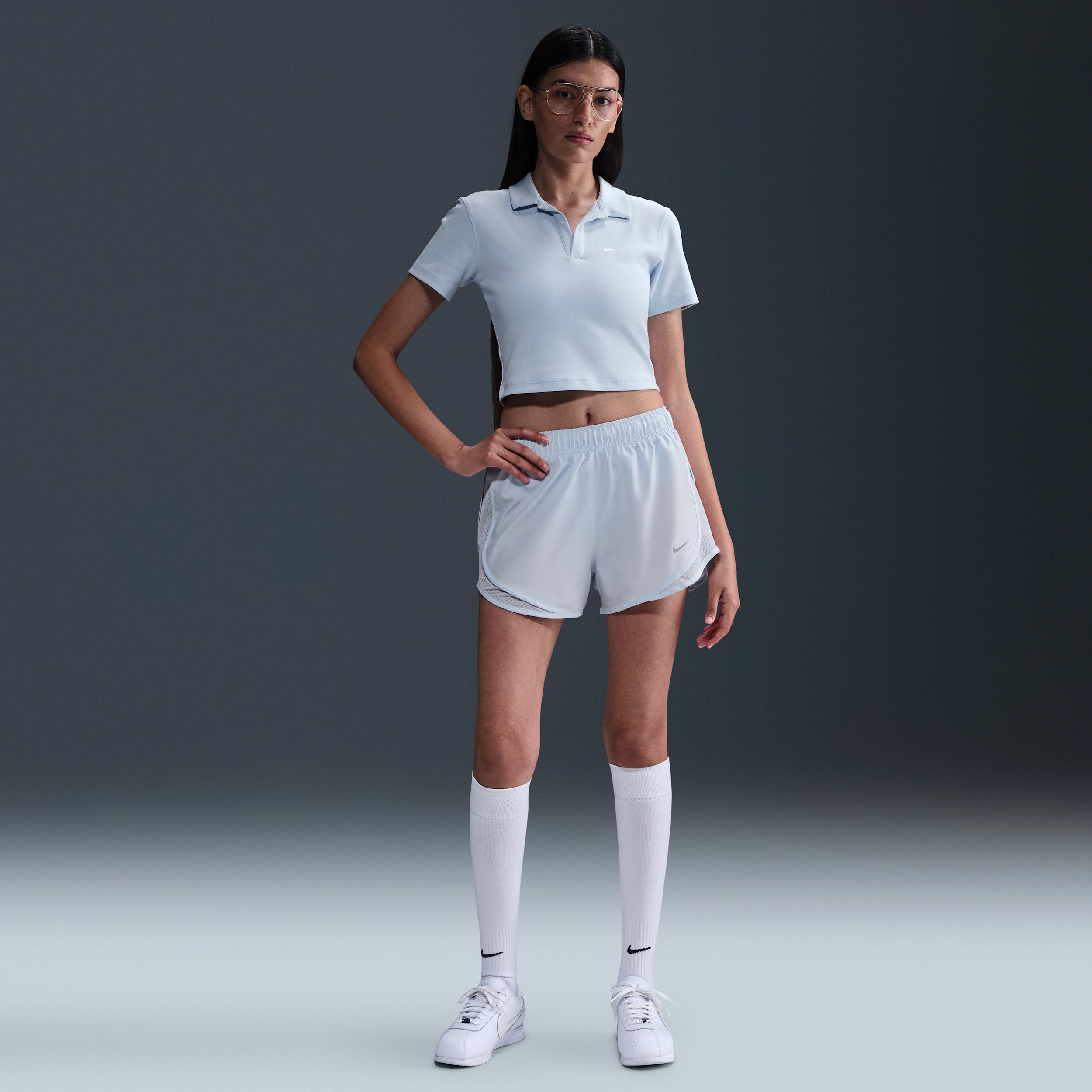 Womens Nike Sportswear Essential Short-Sleeve Polo Top | DV7884-423 Product Image