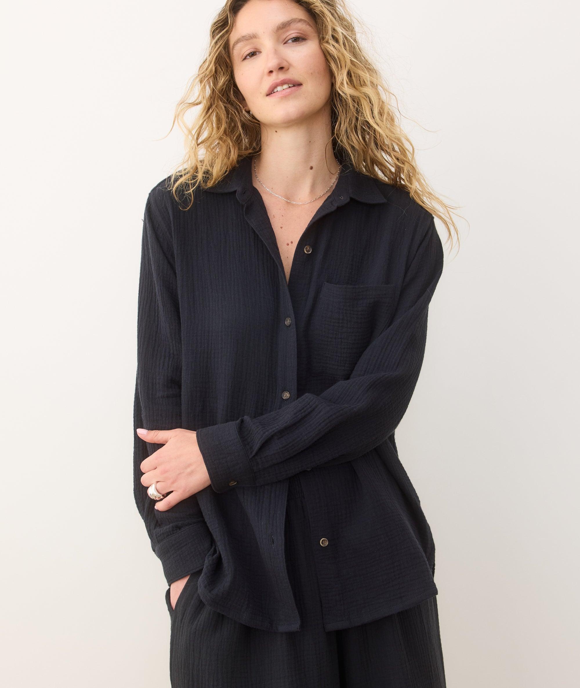 Jane Relaxed Double Cloth Shirt Product Image