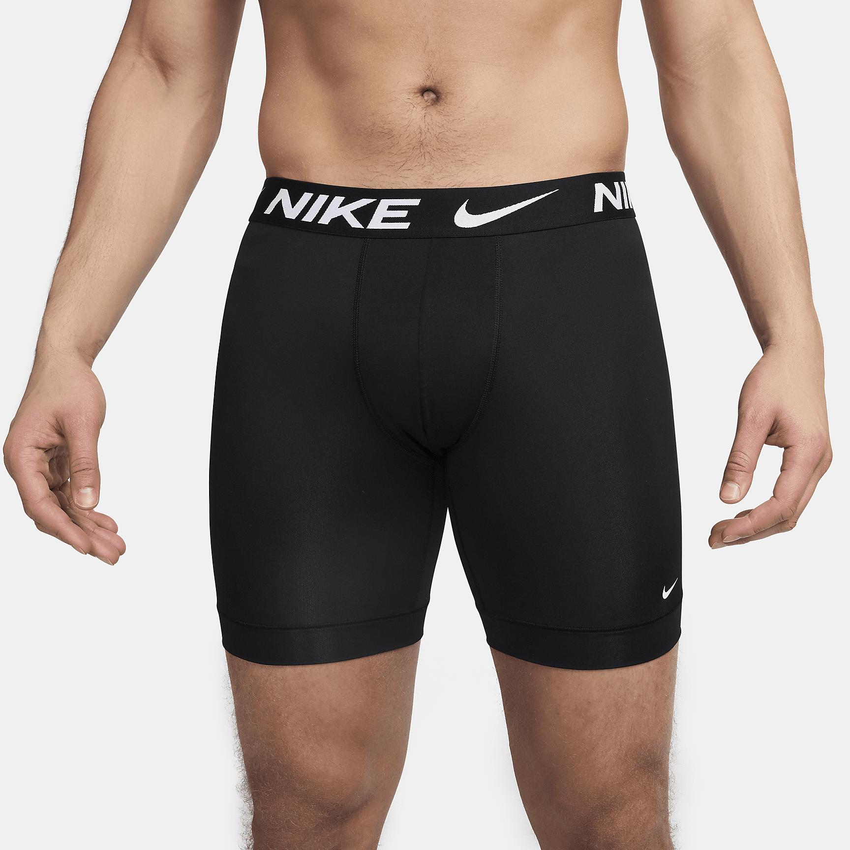 Nike Mens Dri-FIT Essential Micro Long Boxer Briefs (3-Pack) | KE1158-001 Product Image