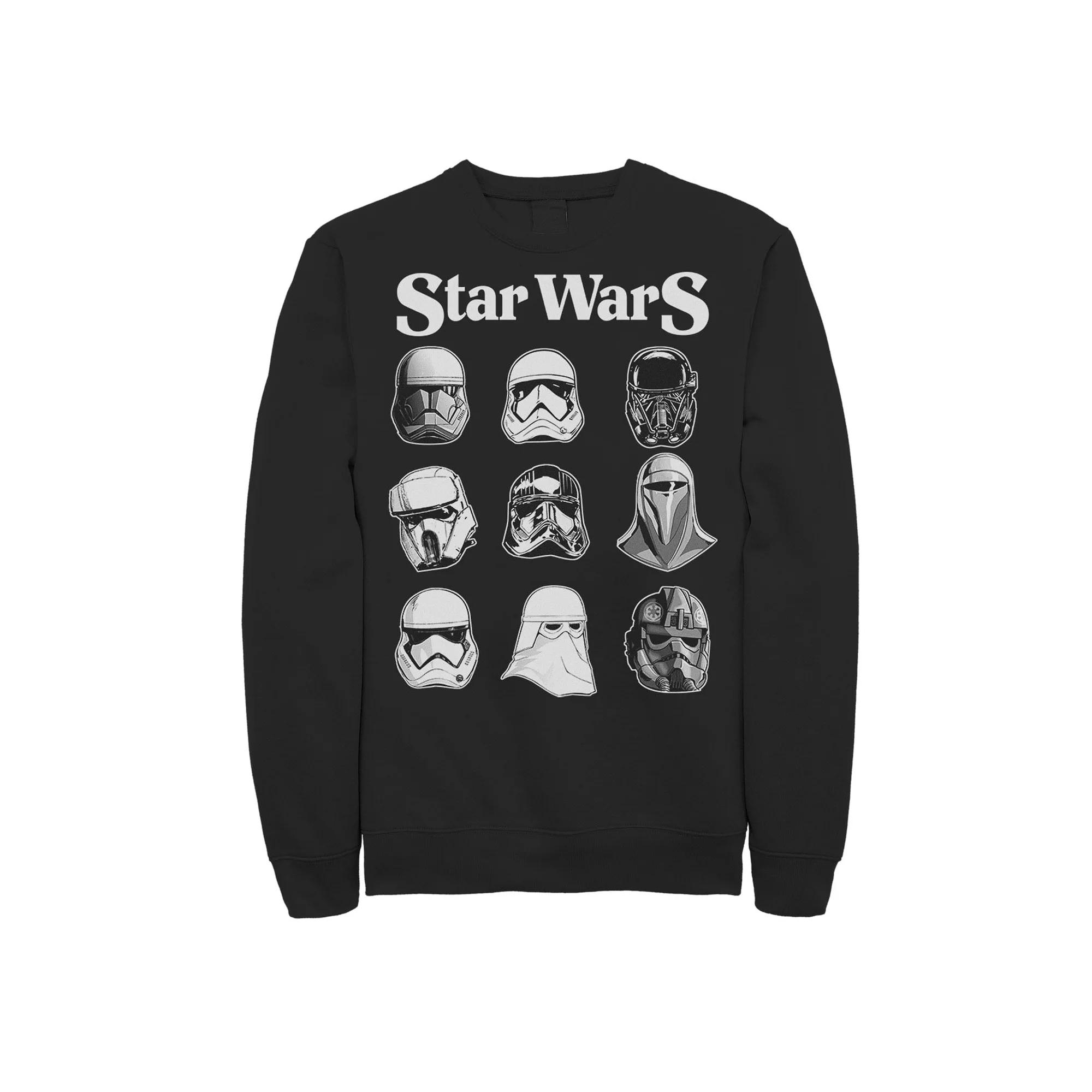 Men's Star Wars Storm Trooper Helmets Poster Sweatshirt,  Product Image