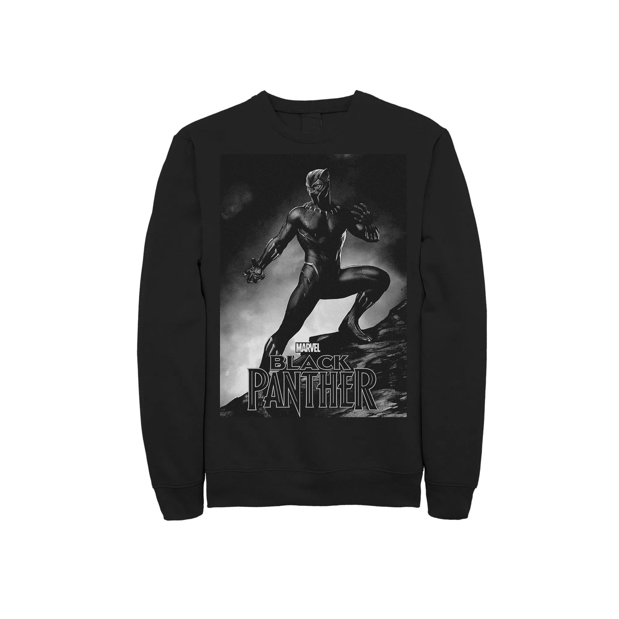 Men's Marvel Black Panther Movie Shadow Cliff Stance Sweatshirt,  Product Image