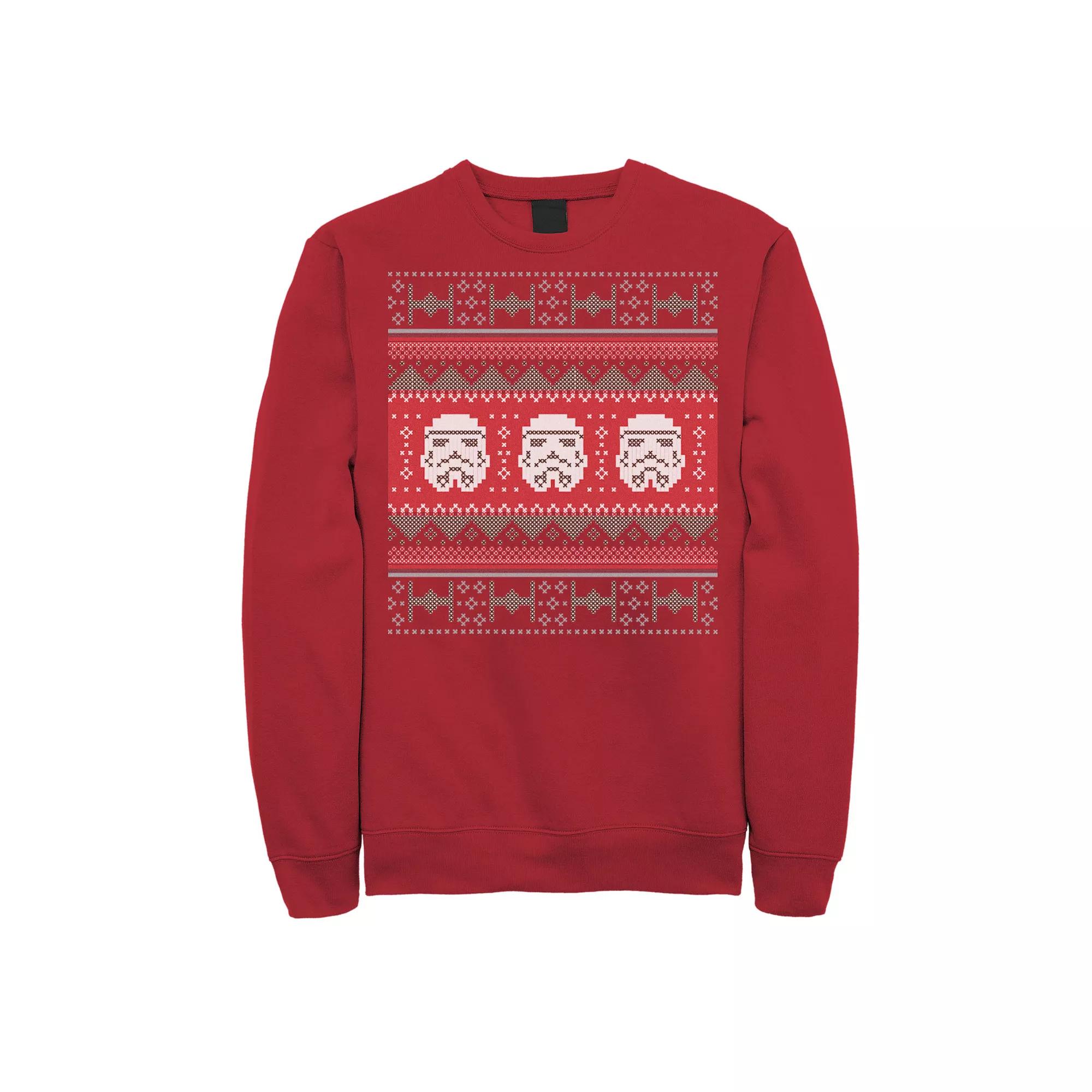 Mens Star Wars Trooper Tie Fighter Ugly Christmas Sweatshirt, Men's,  Product Image