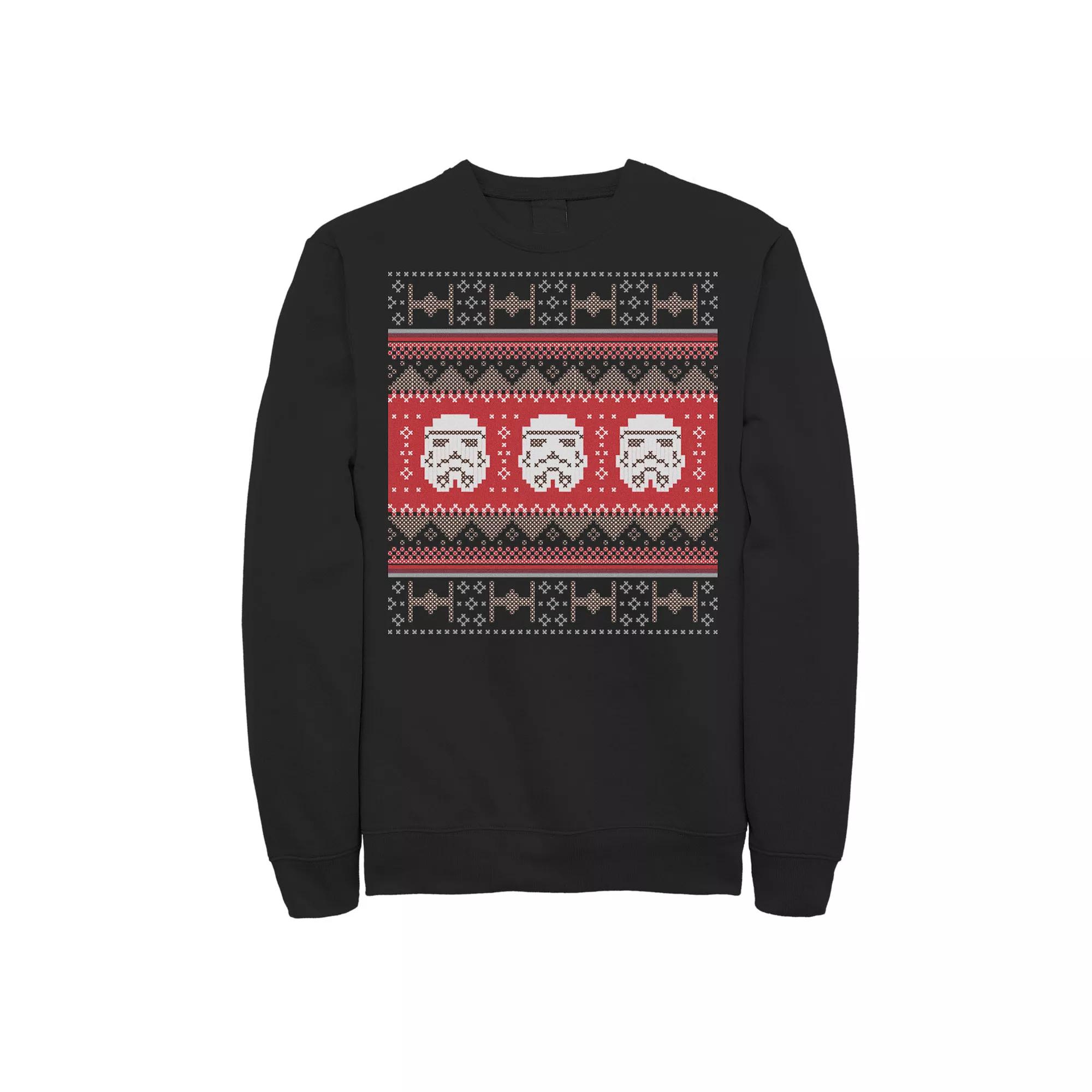 Mens Star Wars Trooper Tie Fighter Ugly Christmas Sweatshirt, Men's,  Product Image