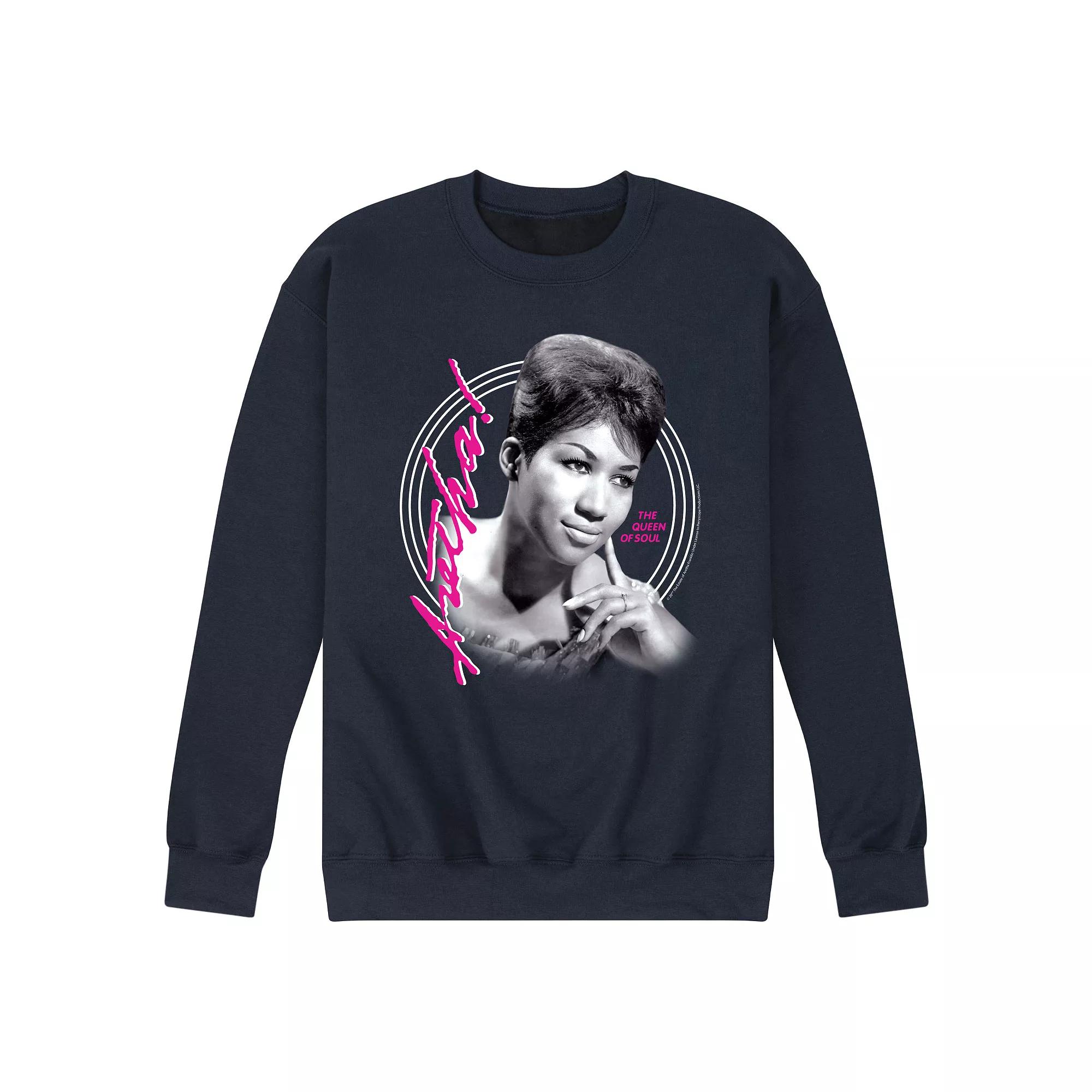 Men's Aretha Franklin Queen Of Soul Fleece Sweatshirt,  Product Image