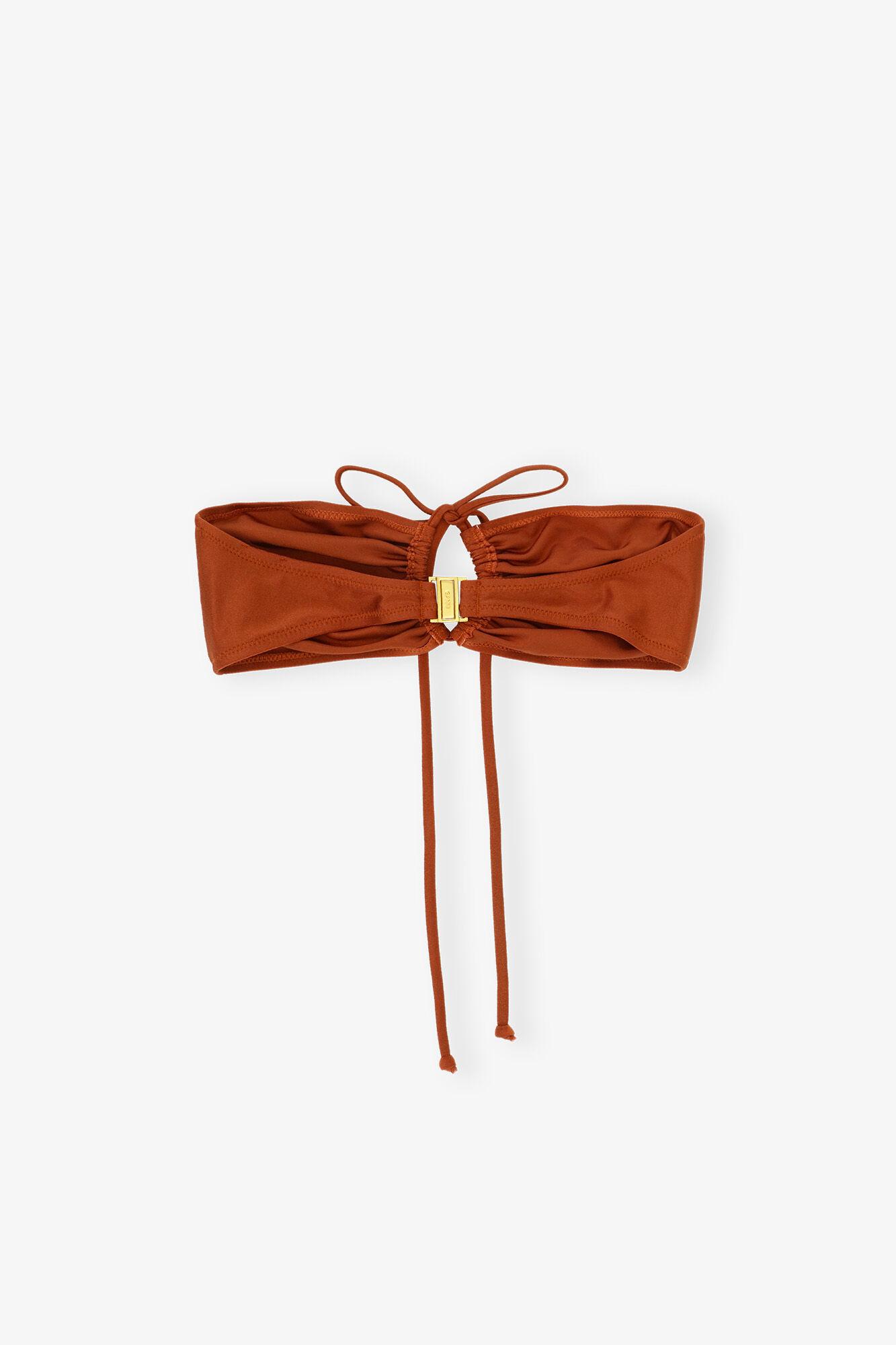 Brown Open Bandeau Bikini Top Product Image