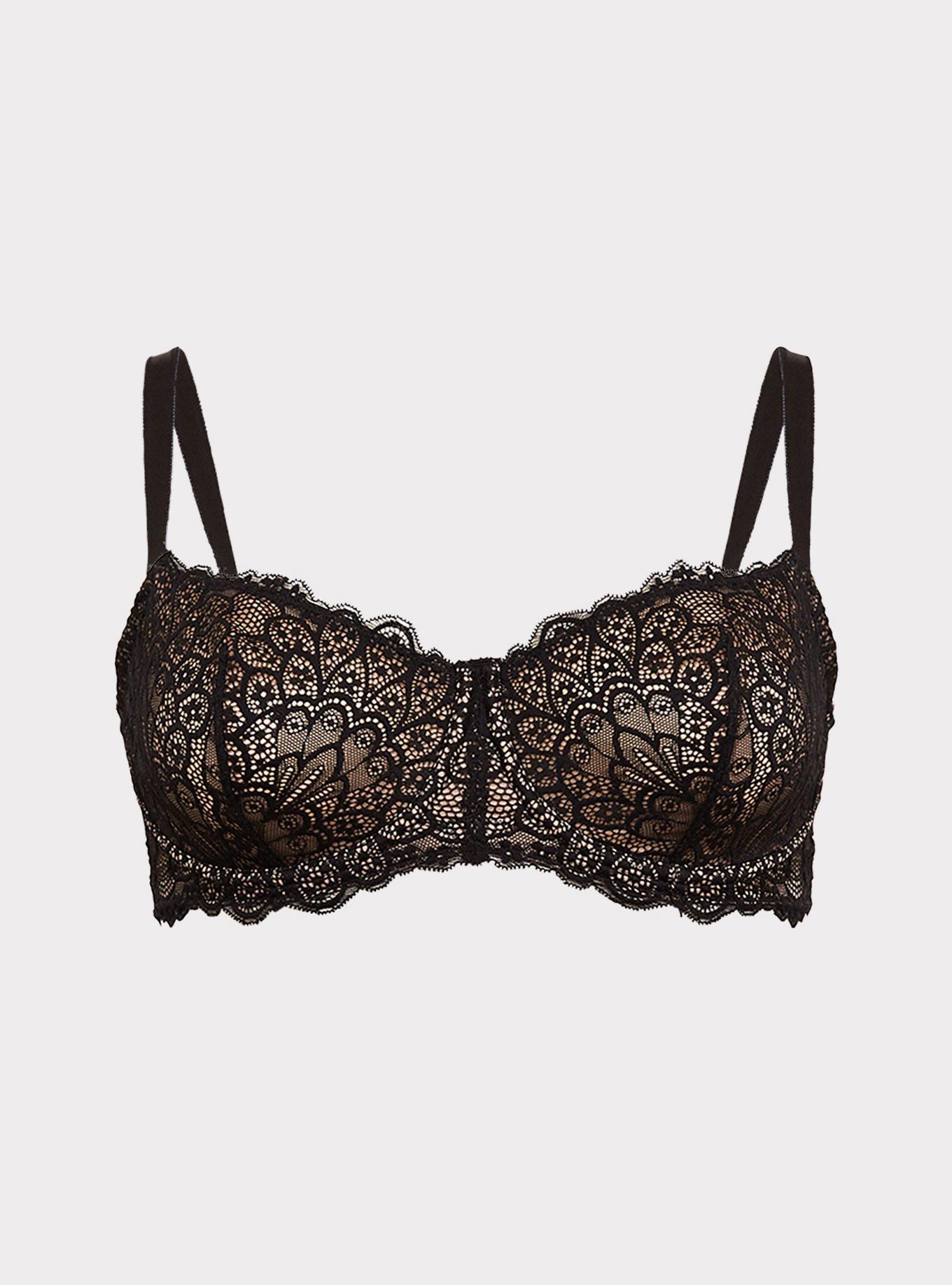 Peacock Lace Balconette Bra Product Image
