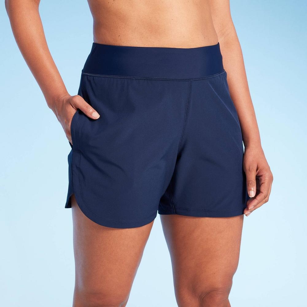Lands End Womens 5 UPF 50 Swim Shorts - Navy Blue XS Product Image