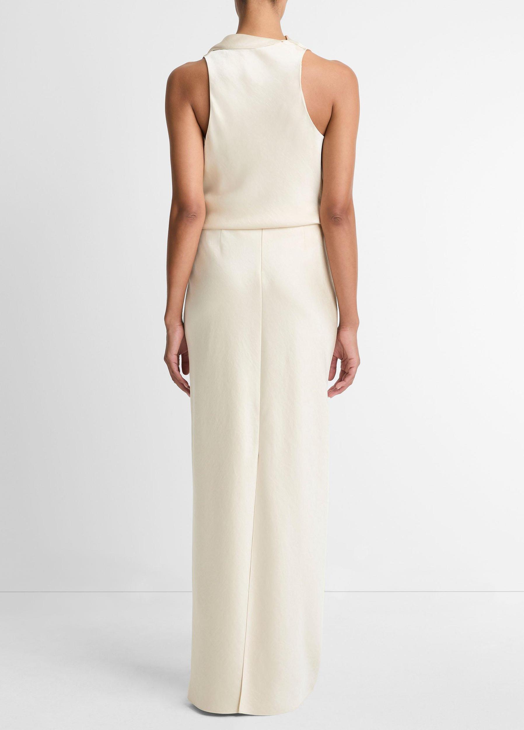 Satin Bias Column Skirt Product Image