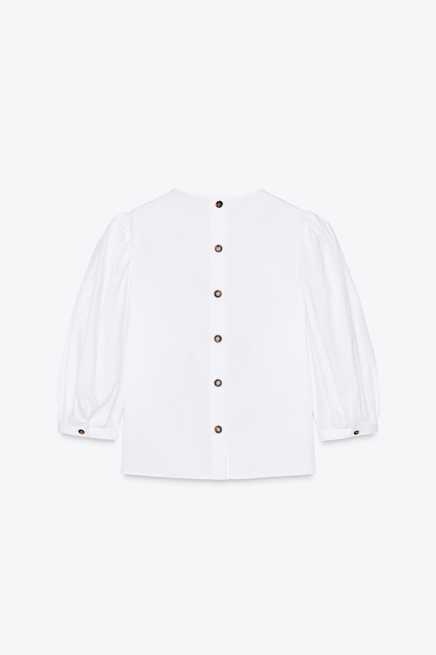 POPLIN SHIRT ZW COLLECTION Product Image