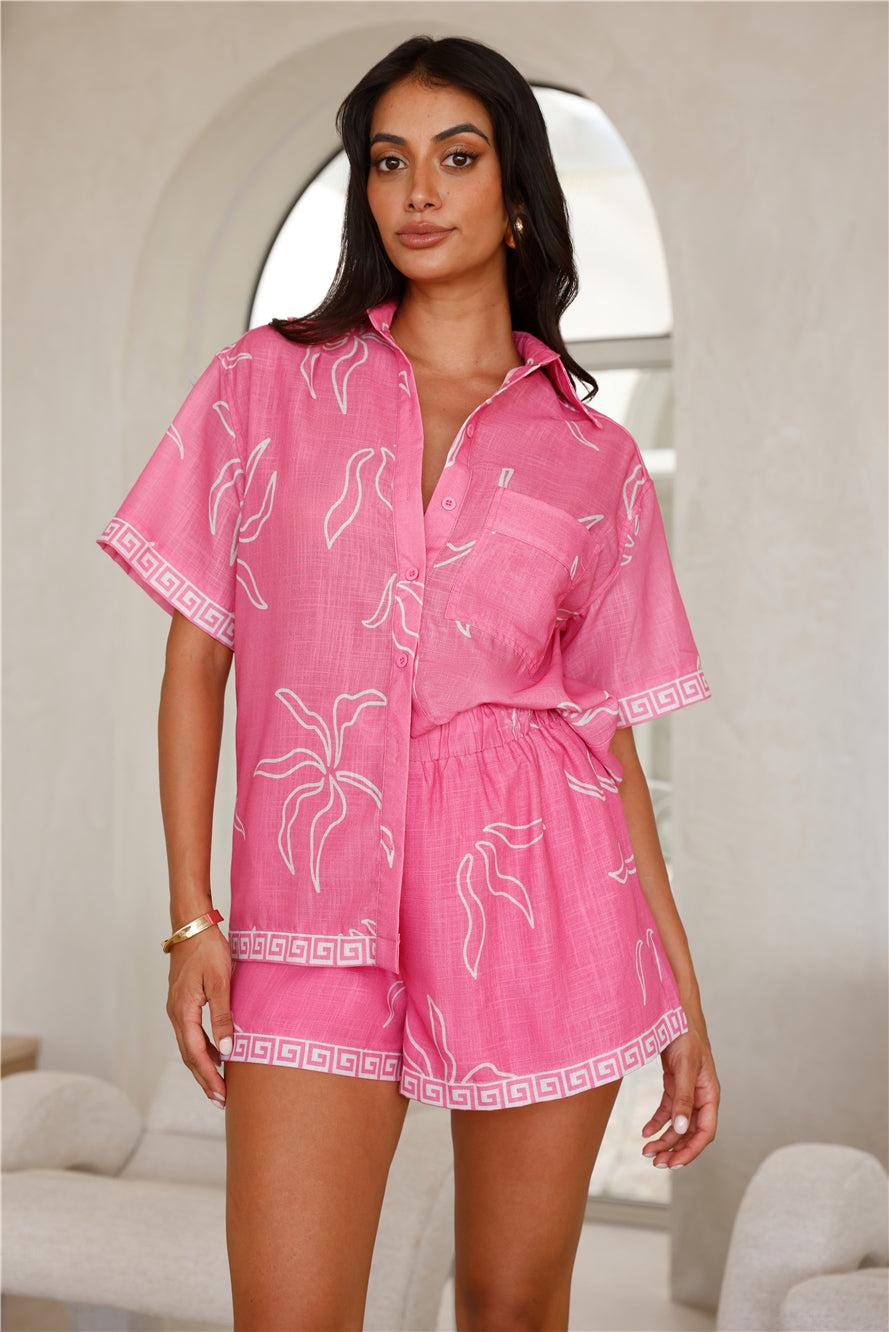 Sunset Harbour Shorts Pink Product Image
