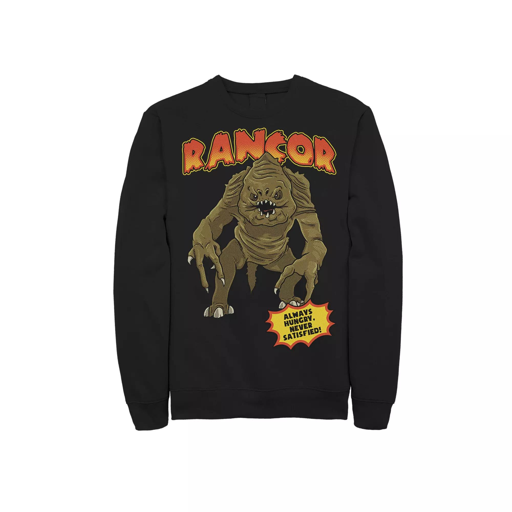 Men's Star Wars Rancor Always Hungry Never Satisfied Sweatshirt, Size: Medium, Black Product Image