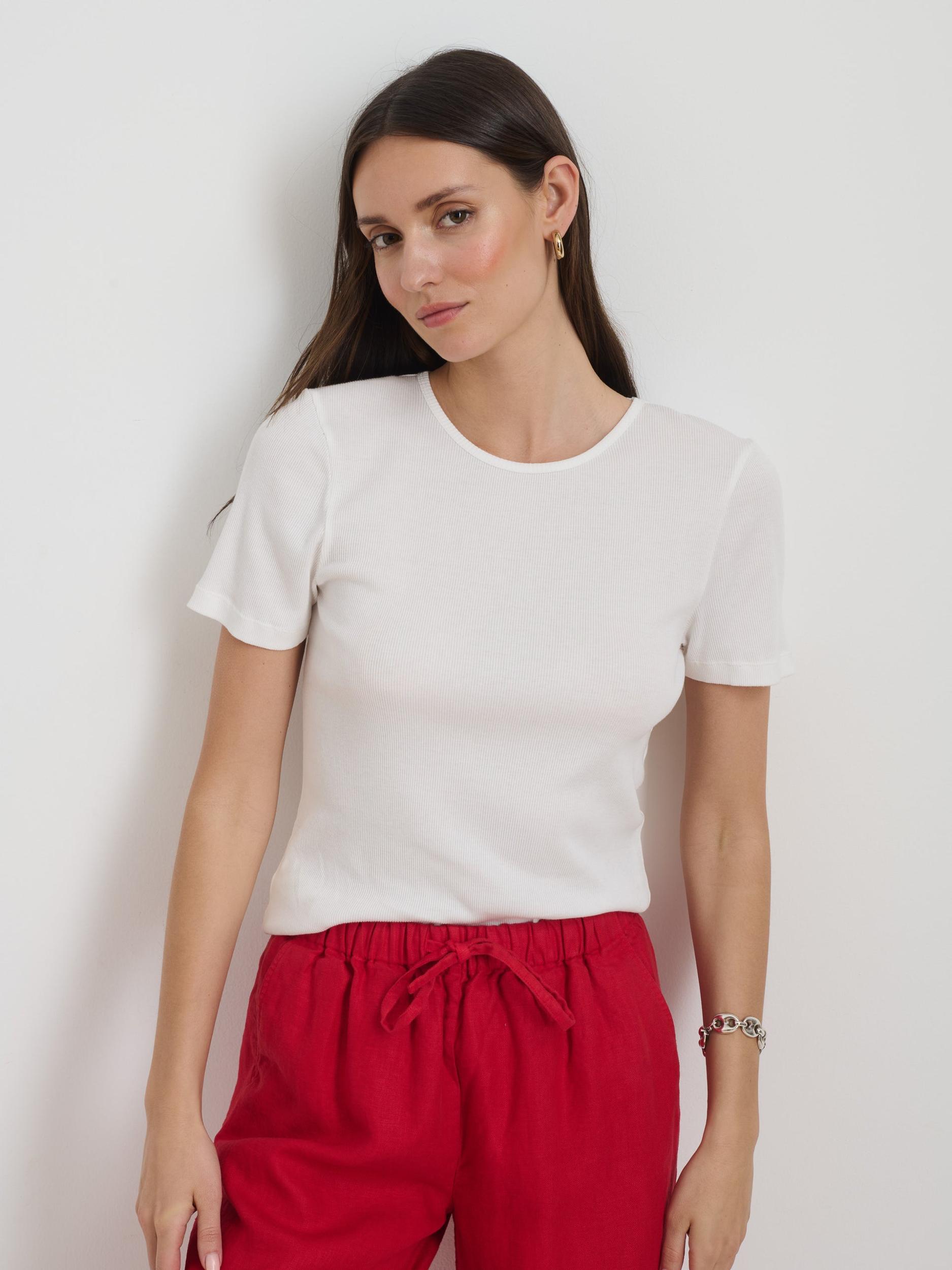 Carolyn Tee In Fine Rib Product Image