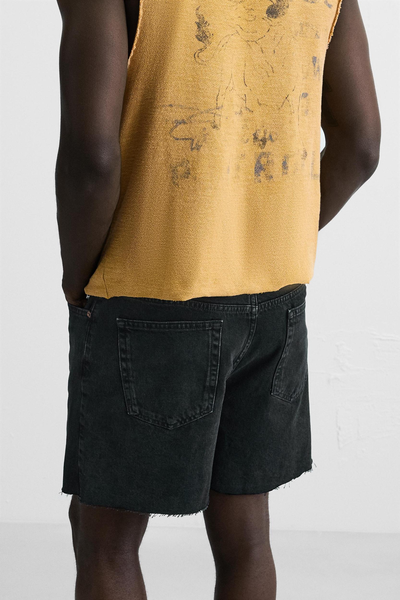 DENIM MINI SHORTS Product Image