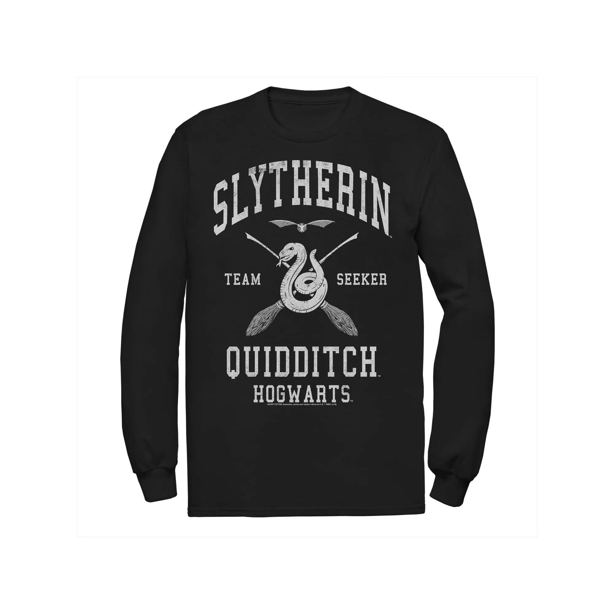 Big & Tall Harry Potter Slytherin Team Seeker Text Long Sleeve Graphic Tee, Men's,  Product Image