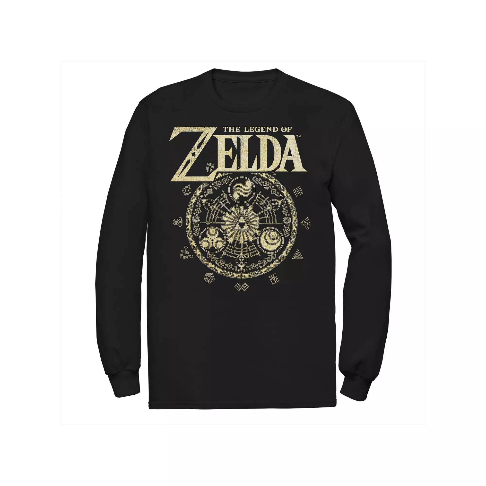 Big & Tall The Legend Of Zelda Spiritual Elements Long Sleeve Graphic Tee, Men's,  Product Image