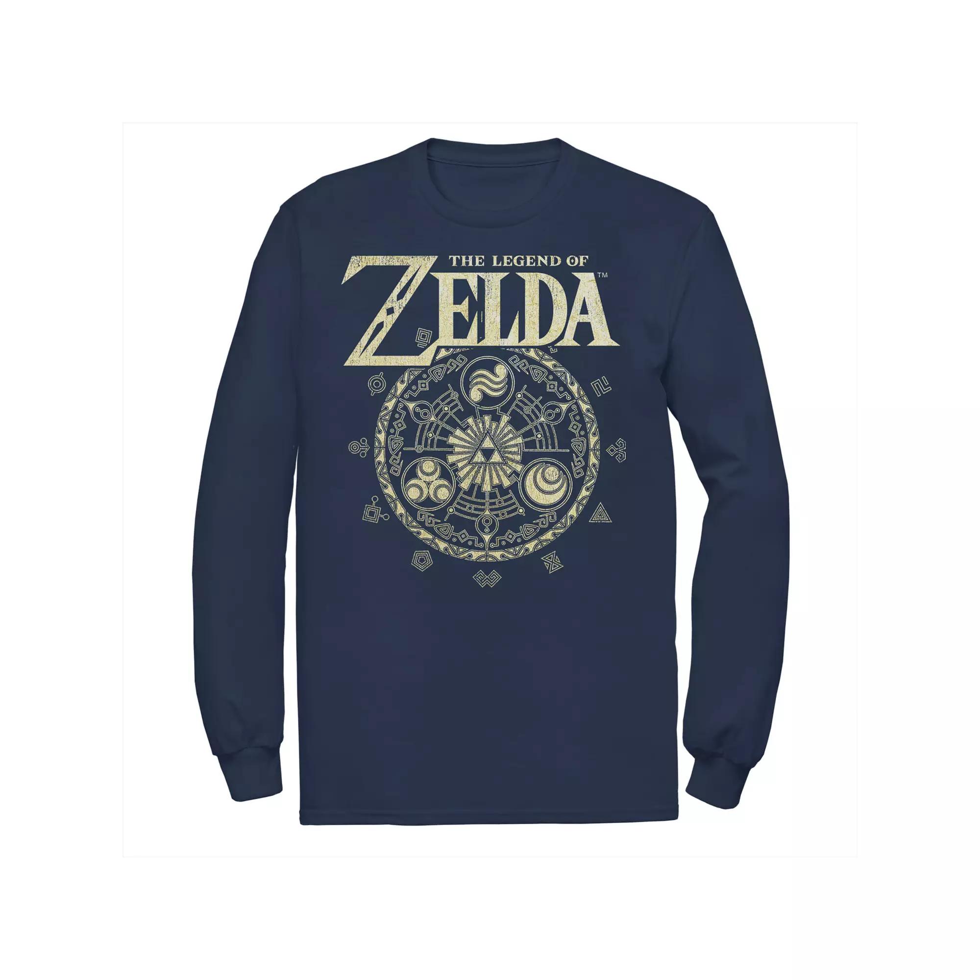 Big & Tall The Legend Of Zelda Spiritual Elements Long Sleeve Graphic Tee, Men's,  Product Image