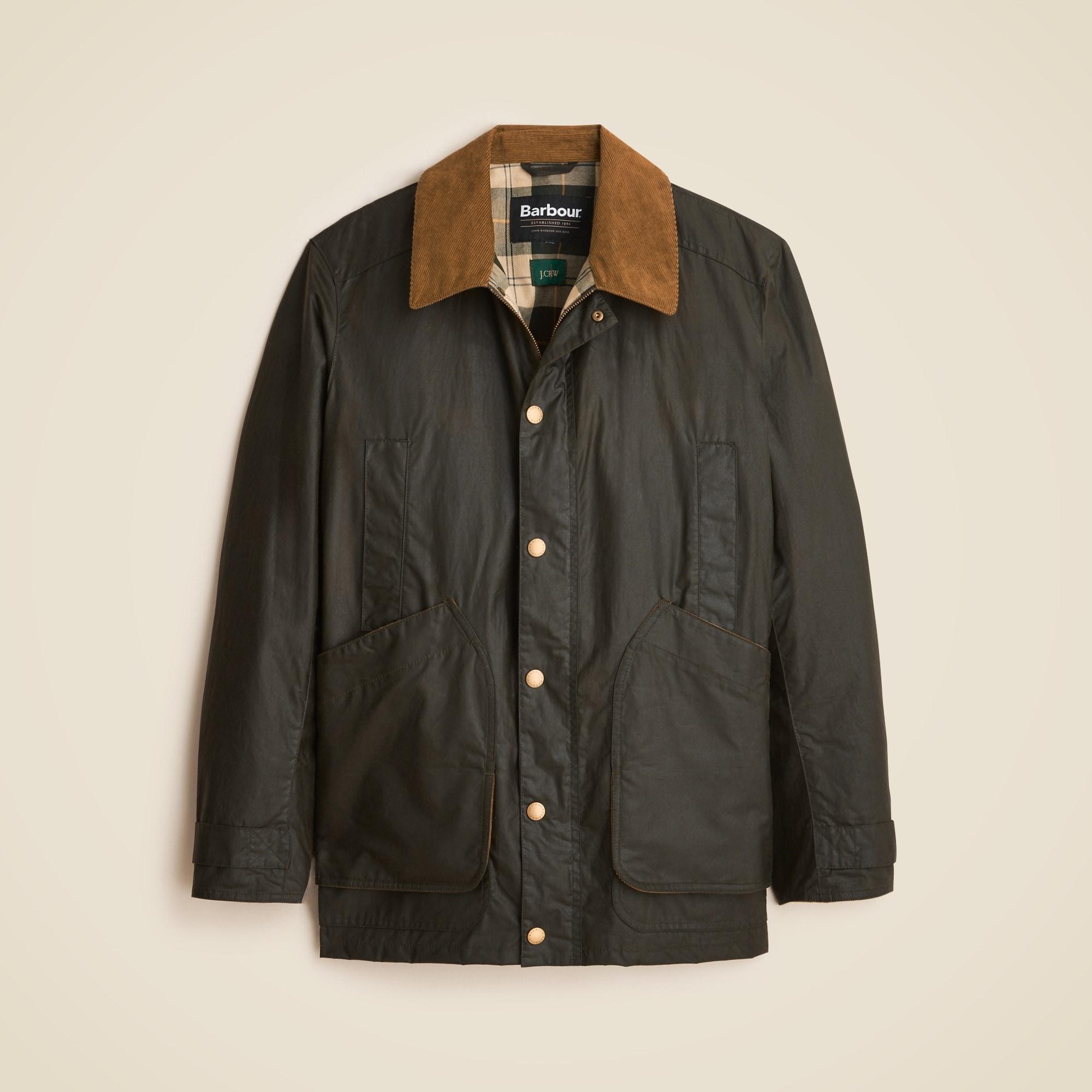 Barbour® X J.Crew Barn Jacket™ in waxed cotton Product Image