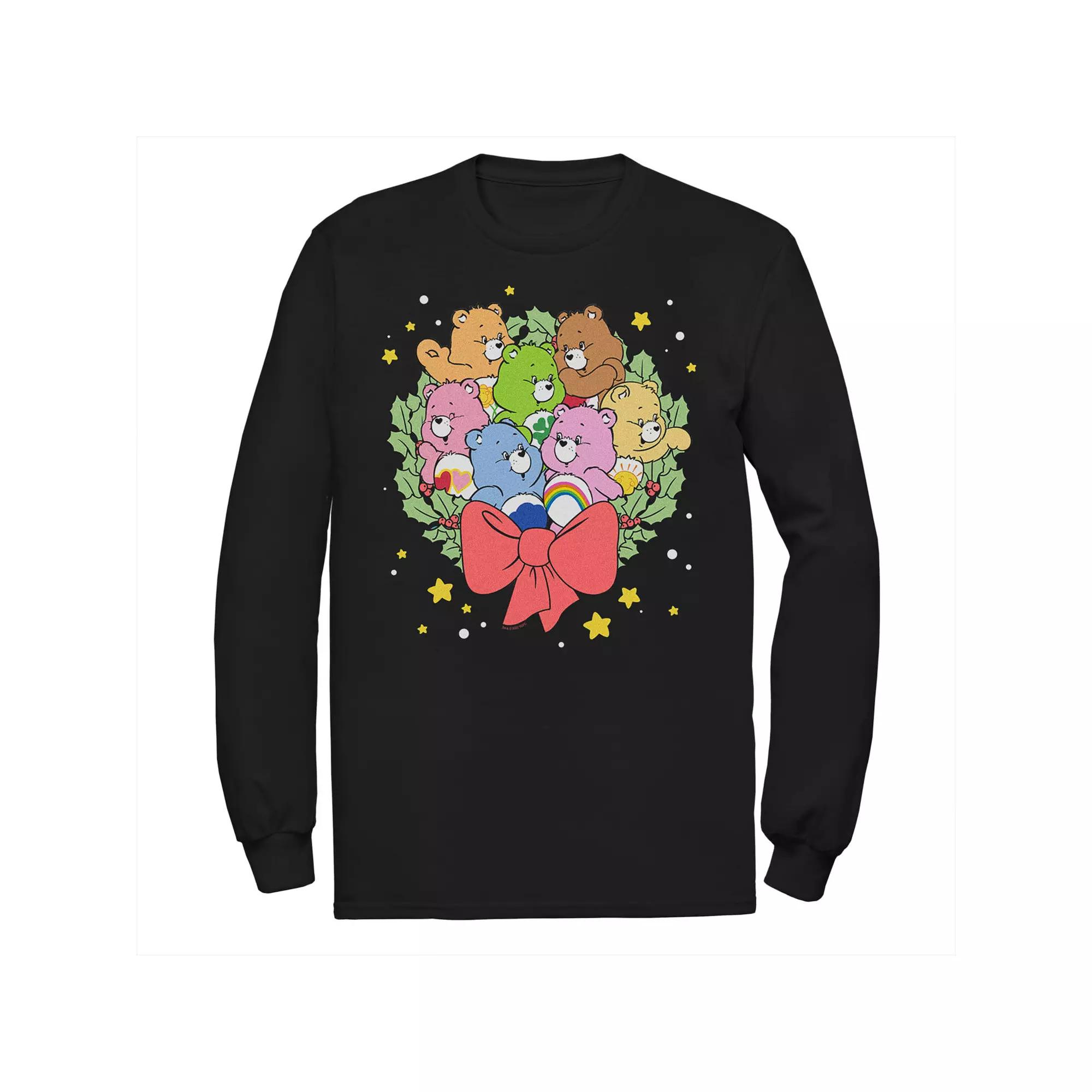 Big & Tall Care Bear Christmas Wreath Little Stars Tee, Men's,  Product Image