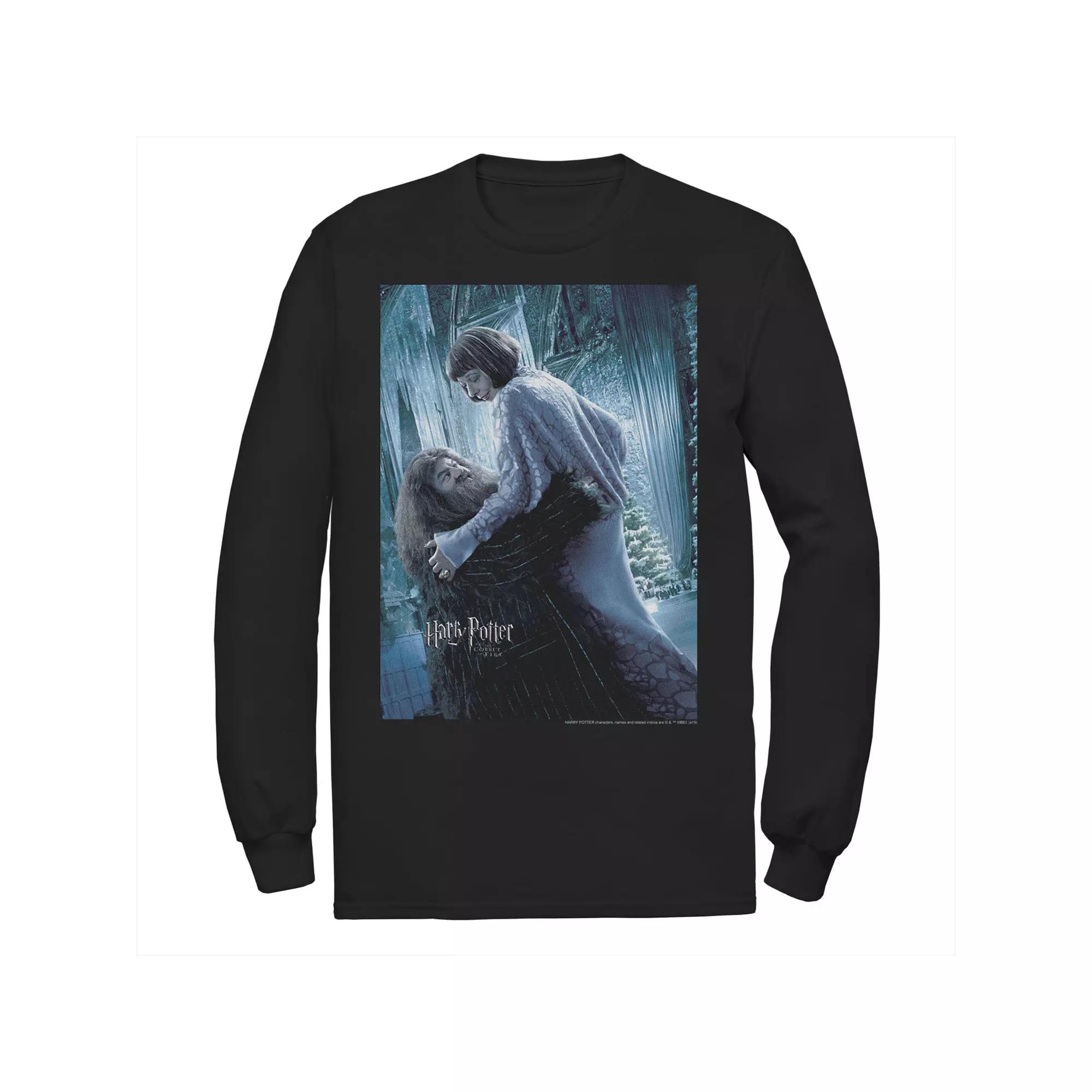 Men's Harry Potter Snape Blue Lightning Character Portrait Long Sleeve Graphic Tee,  Product Image