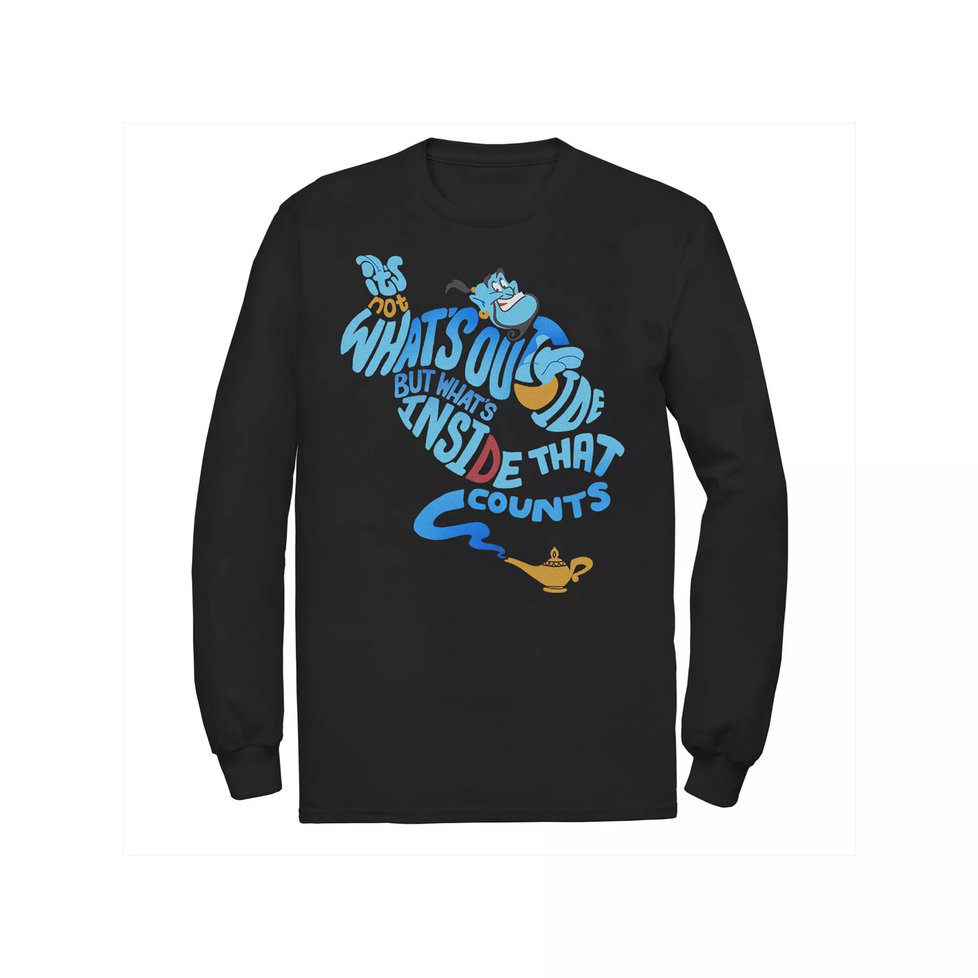 Disney's Aladdin Genie Men's Out Bottle Quote Tee, Size: Small, Black Product Image