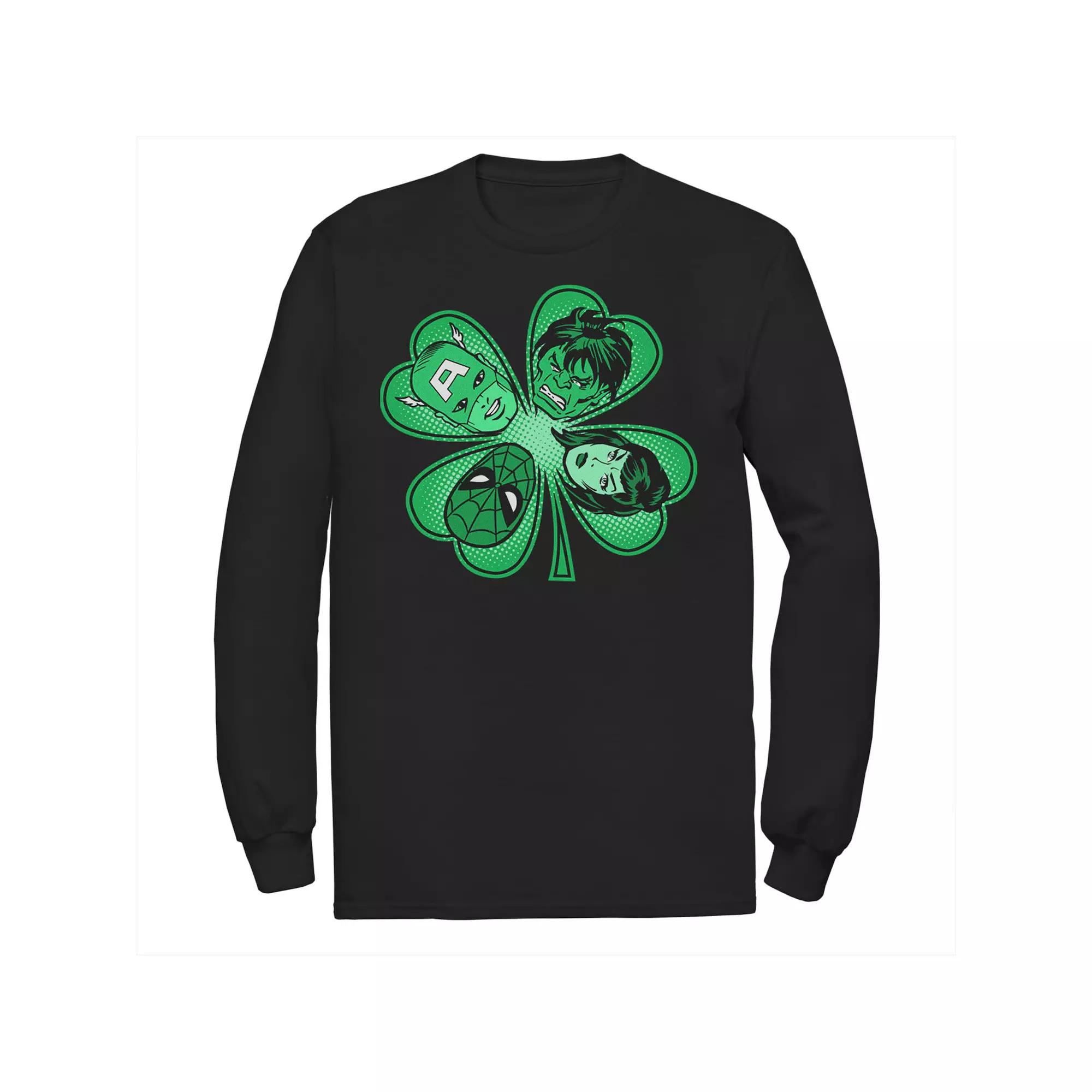 Men's Marvel Avengers Shamrock Head Shot Tee,  Product Image