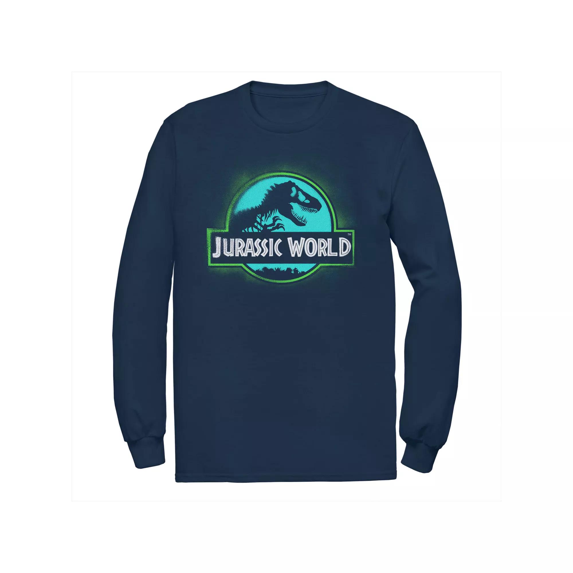 Men's Jurassic World Two Logo Graffiti Spray Paint Tee,  Product Image