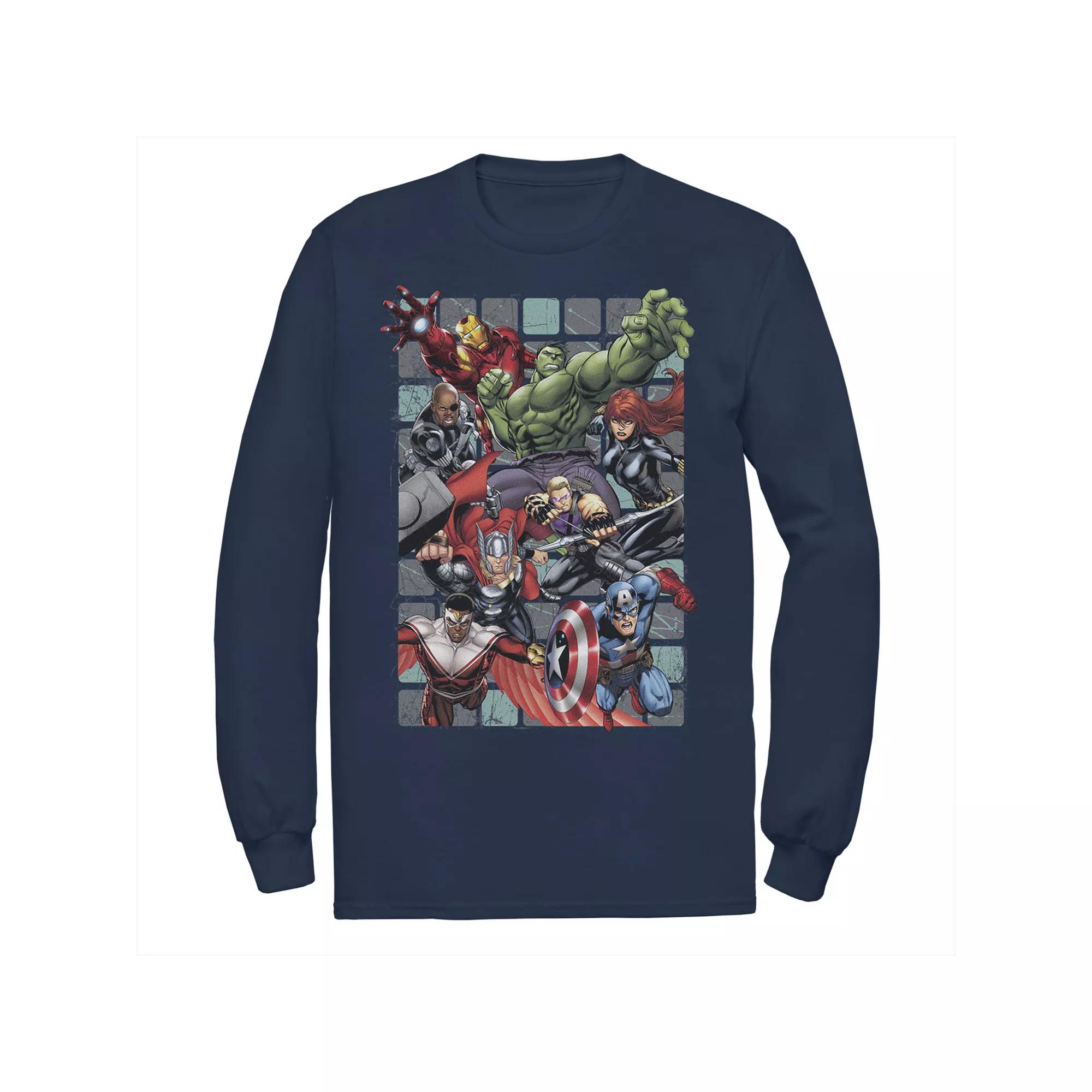 Men's Marvel Group Action Poster Tee,  Product Image