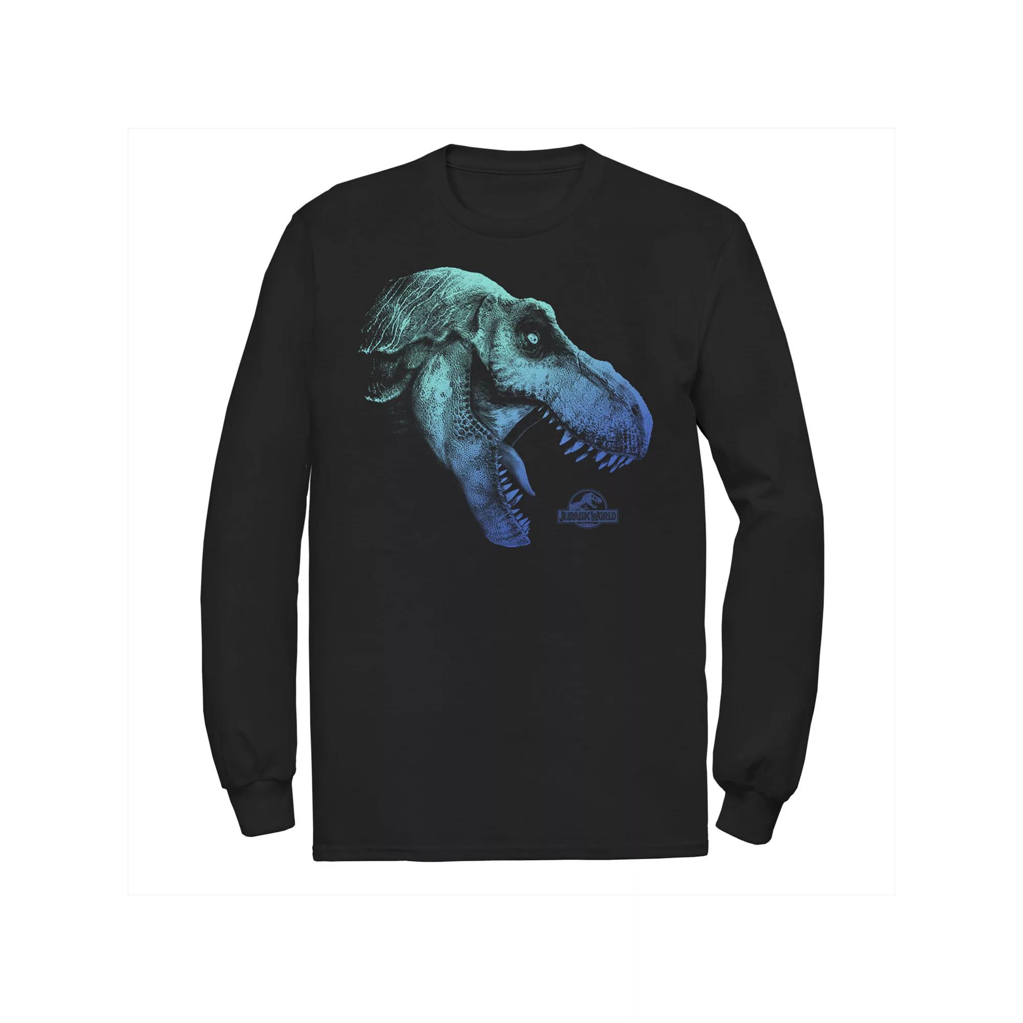 Men's Jurassic World Two T-Rex Blue Gradient Tee,  Product Image