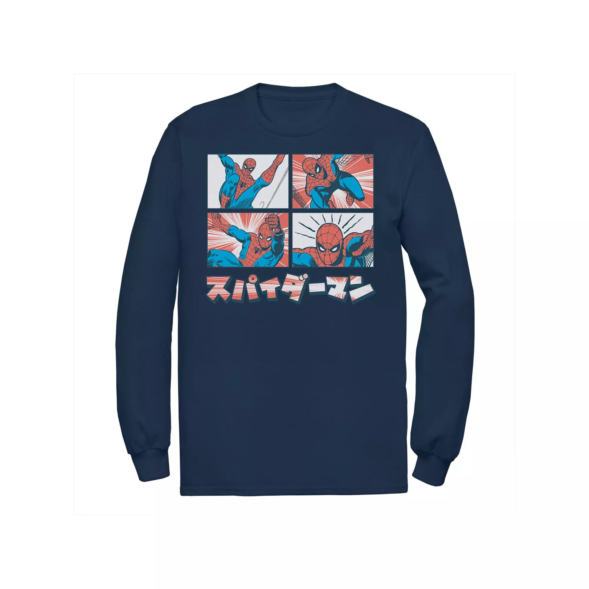 Men's Marvel Spider-Man Kanji Comic Illustration Tee,  Product Image